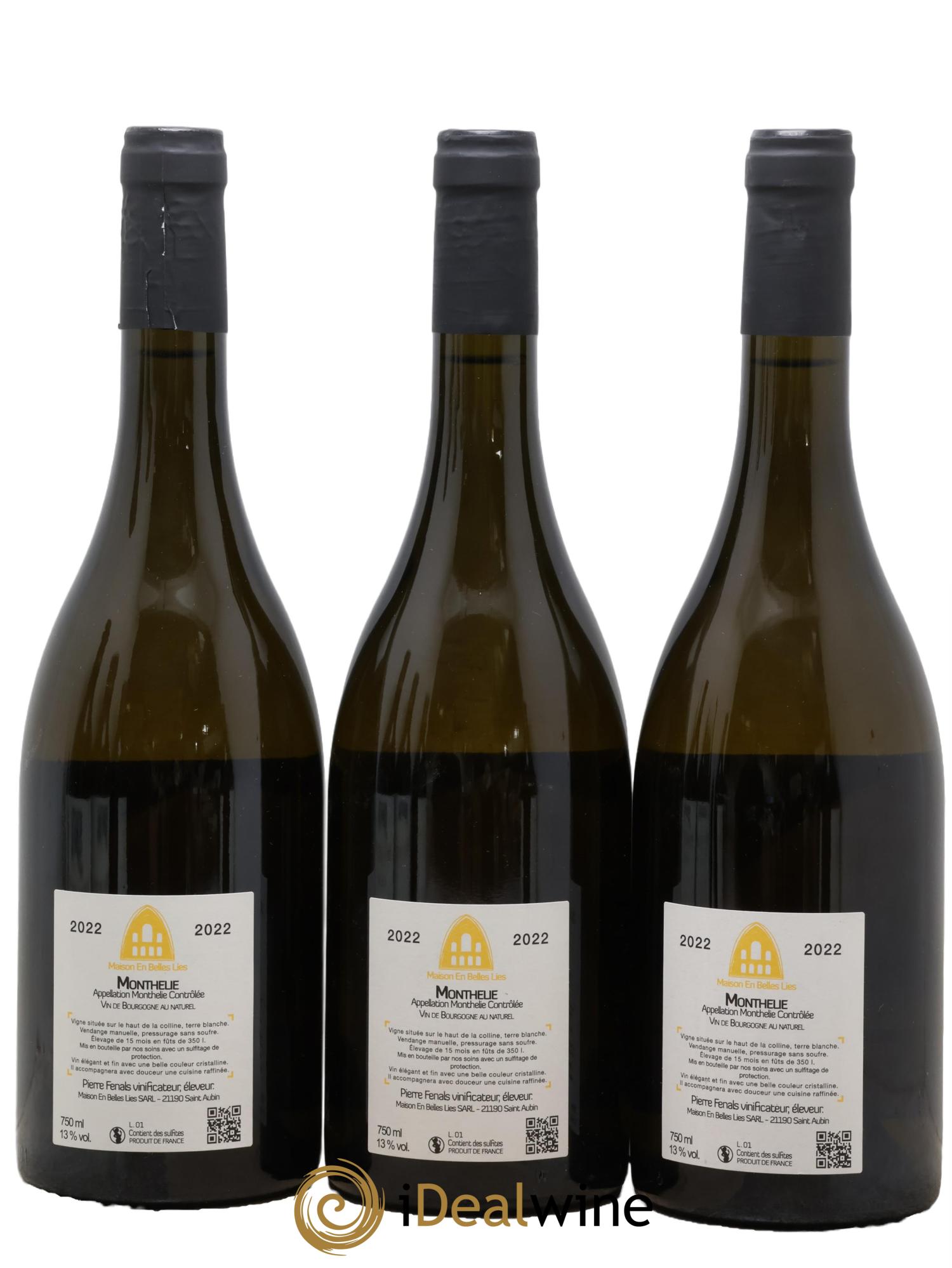Monthélie Maison En Belles Lies 2022 - Lot de 3 bouteilles - 1