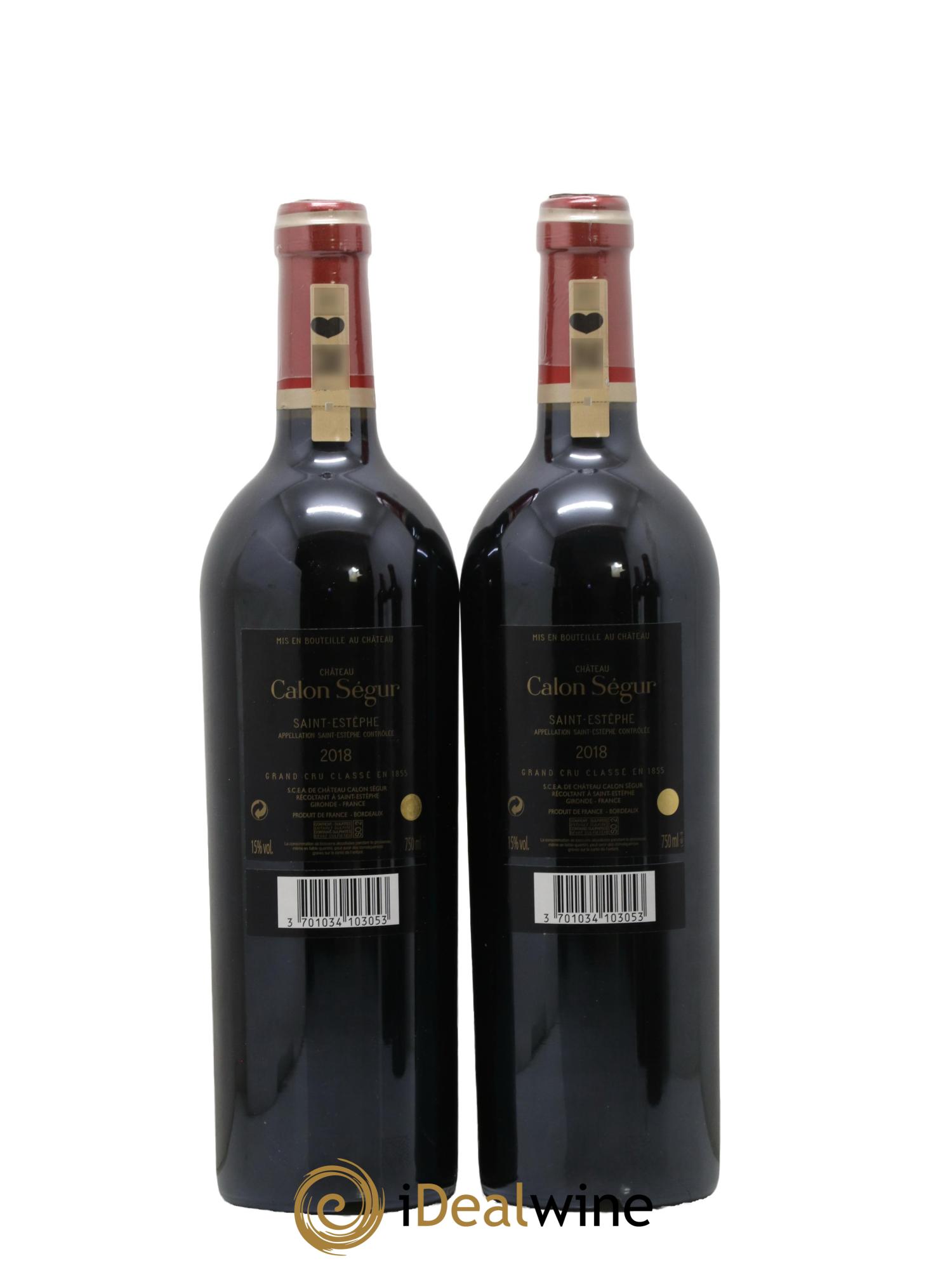 Château Calon Ségur 3ème Grand Cru Classé 2018 - Lot de 2 bouteilles - 1