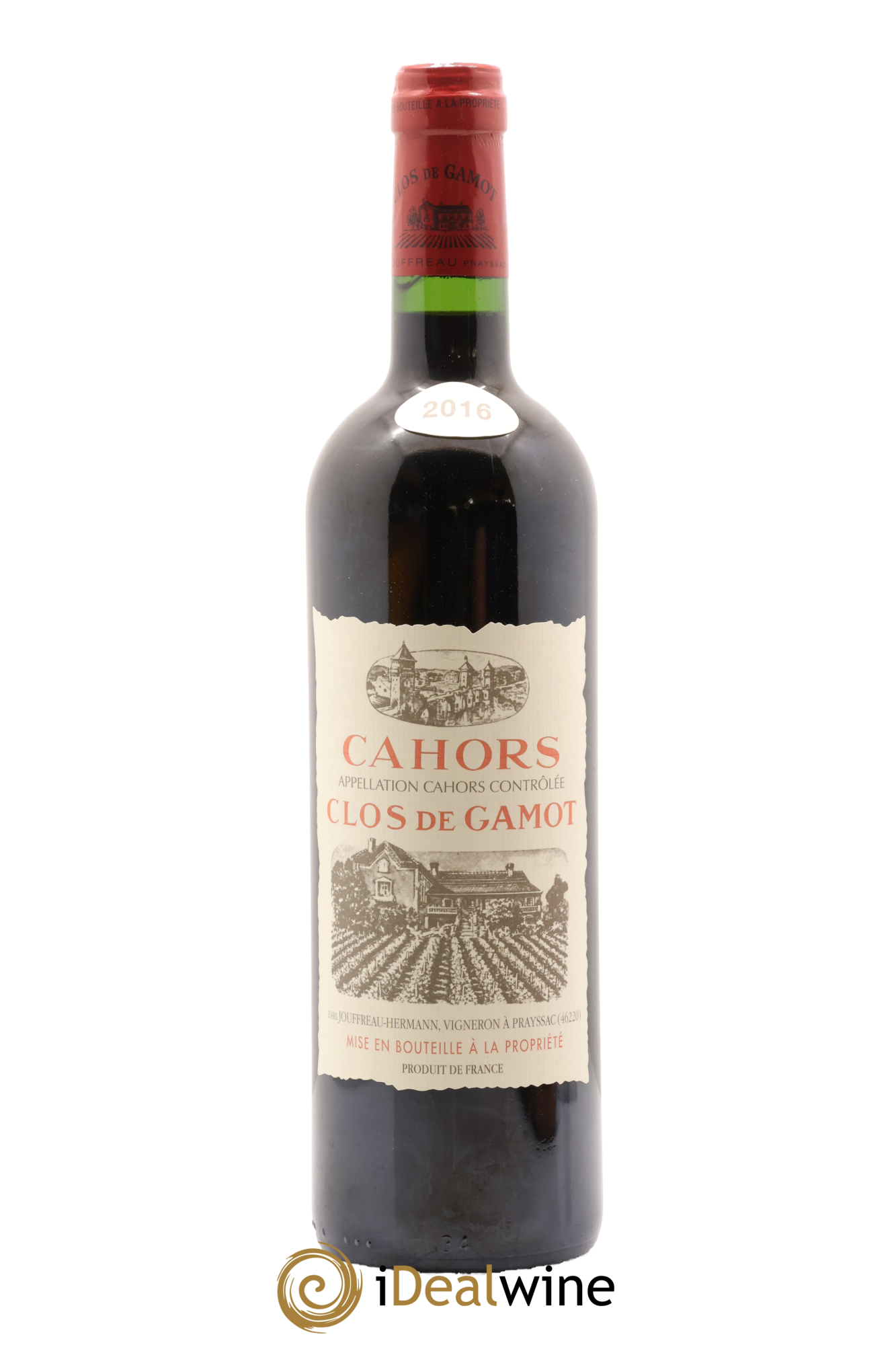 Cahors Clos de Gamot famille Jouffreau 2016 - Lot de 1 bouteille - 0