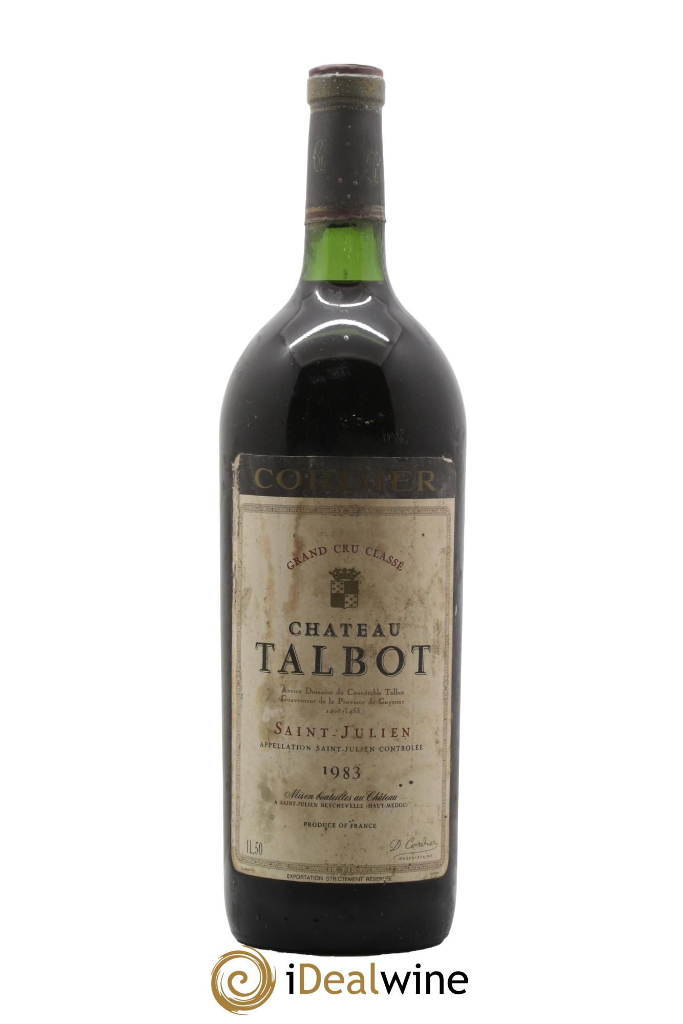 Château Talbot 4ème Grand Cru Classé 1983 - Posten von 1 Magnum - 0