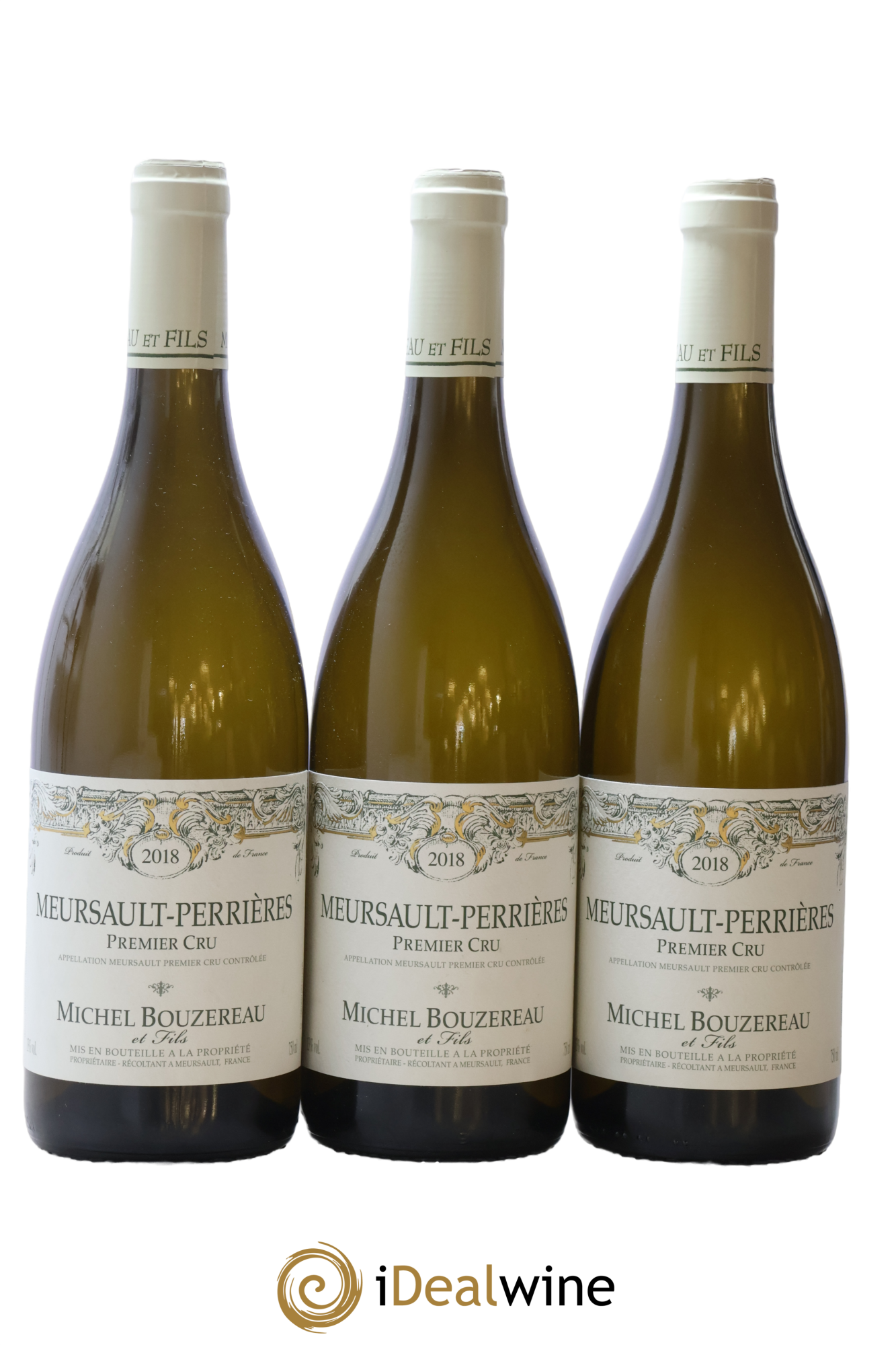 Meursault 1er Cru Perrières Michel Bouzereau et Fils (Domaine) 2018 - Lot de 3 bouteilles - 0