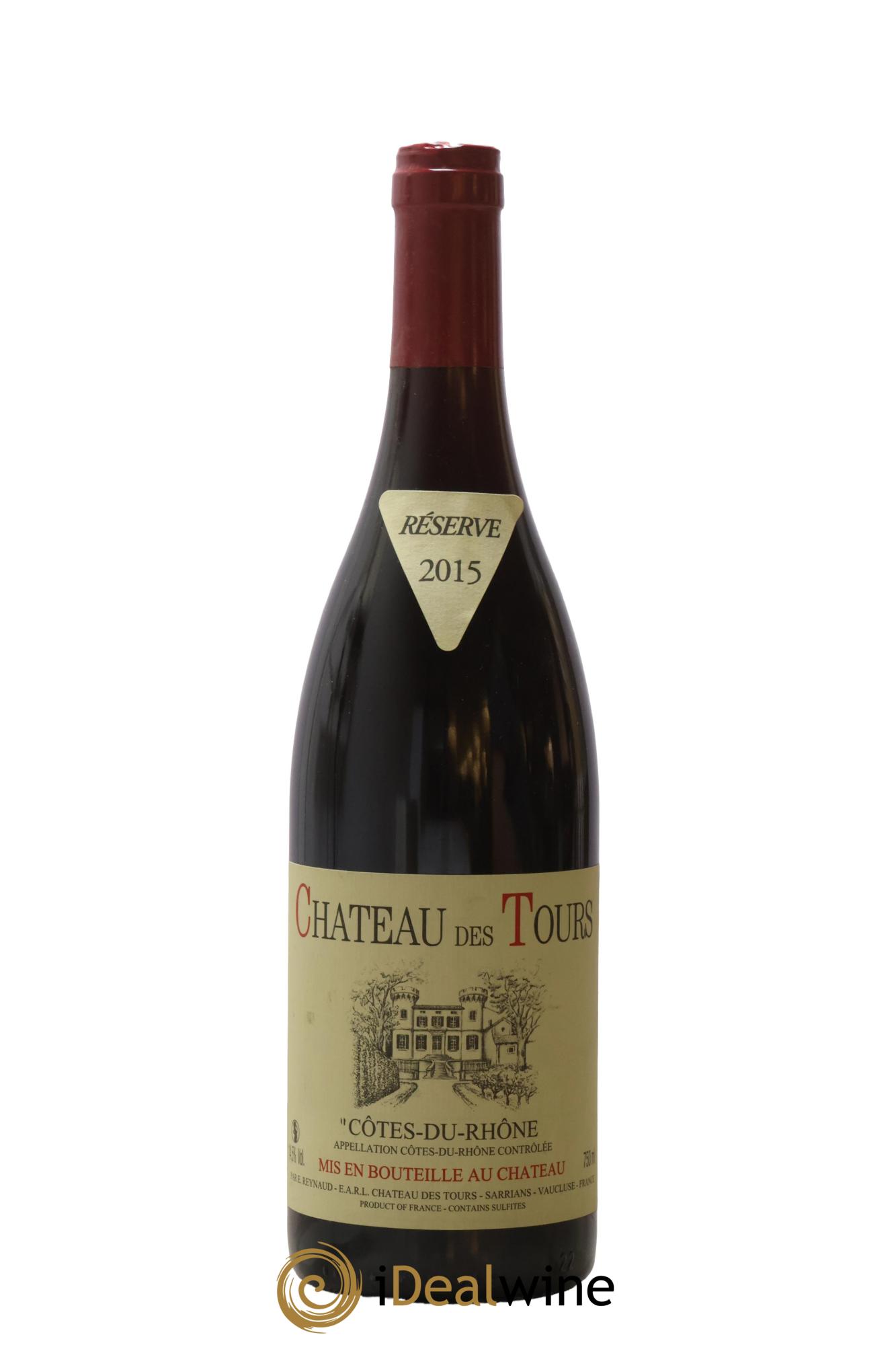 Côtes-du-Rhône Château des Tours Emmanuel Reynaud 2015 - Lot de 1 bouteille - 0