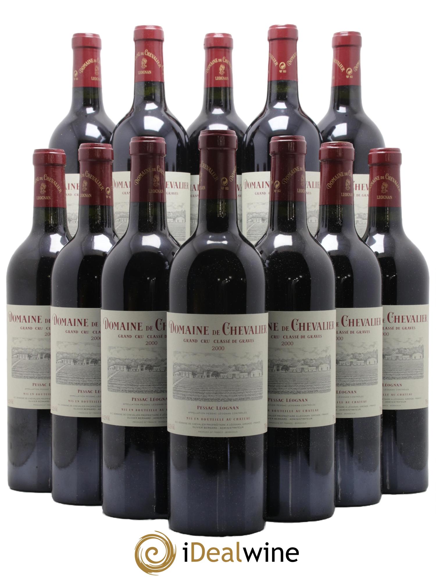 Domaine de Chevalier Cru Classé de Graves 2000 - Lot de 12 bouteilles - 0