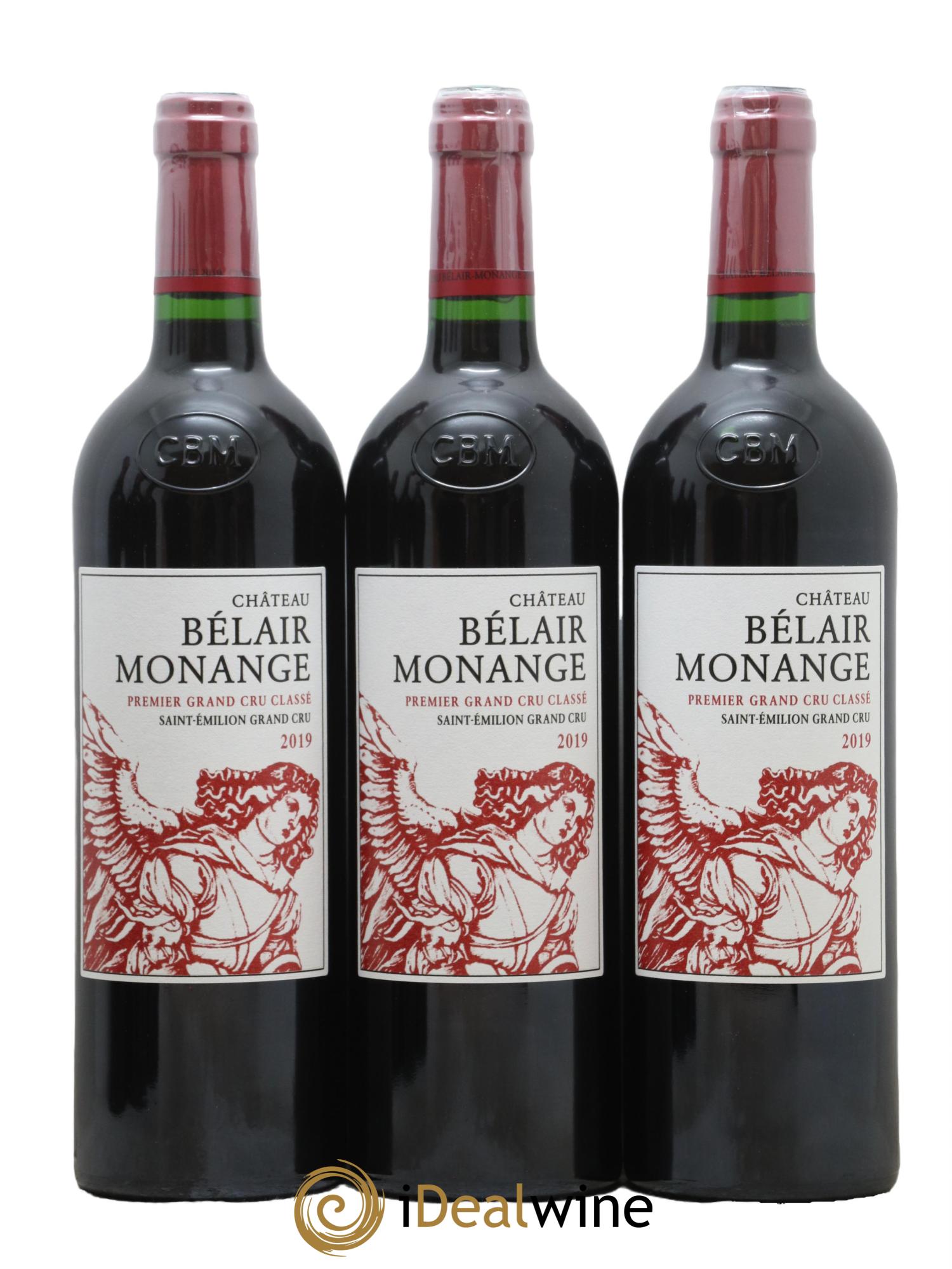 Château Belair (Belair-Monange) 1er Grand Cru Classé B 2019 - Lot de 6 bouteilles - 1