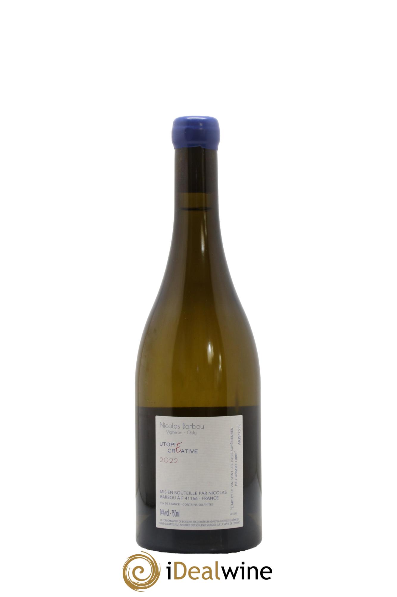 Touraine Oisly Utopie Créative Nicolas Barbou 2022 - Posten von 1 Flasche - 1