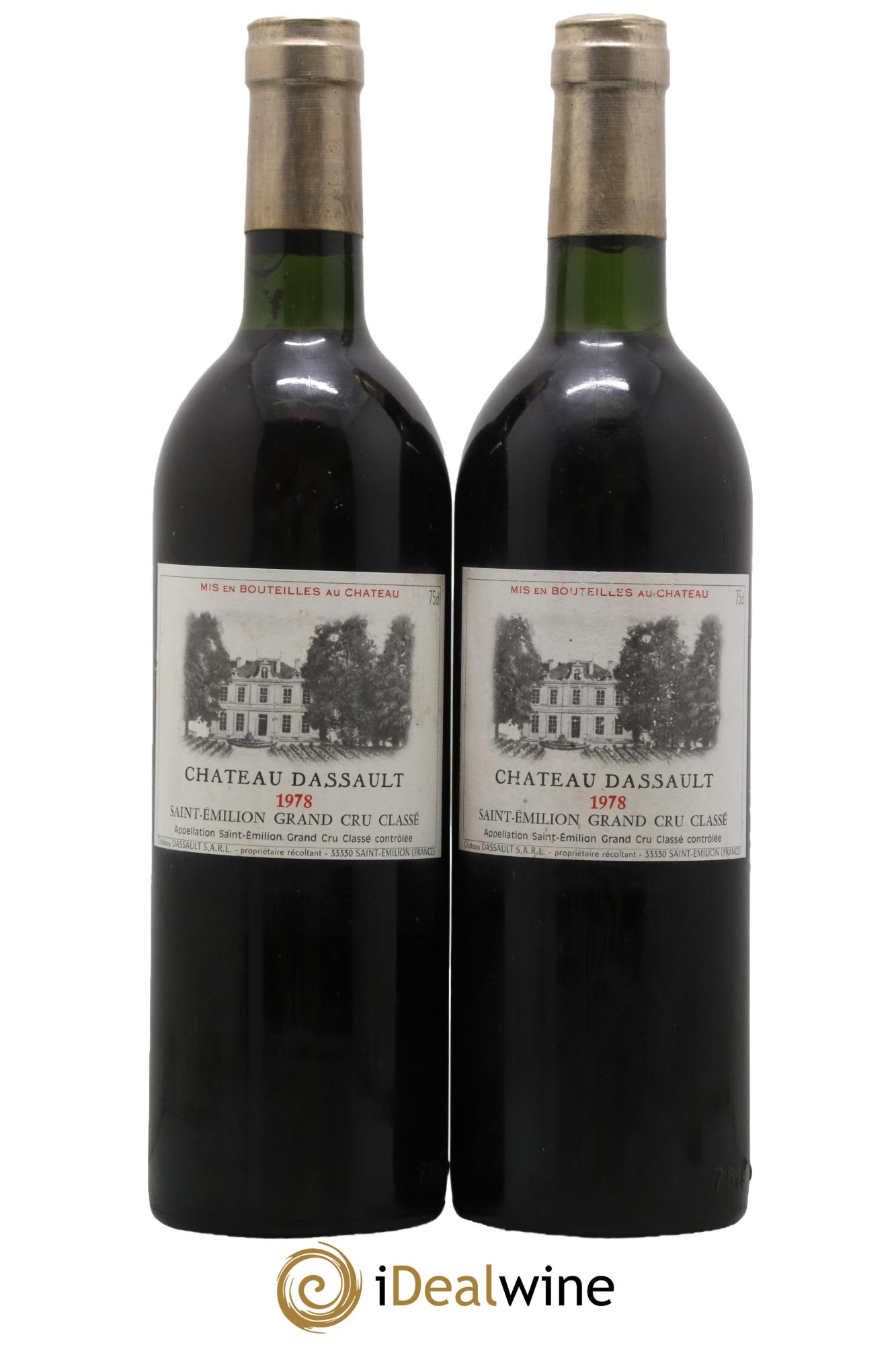 Château Dassault Grand Cru Classé 1978 - Lot de 2 bouteilles - 0