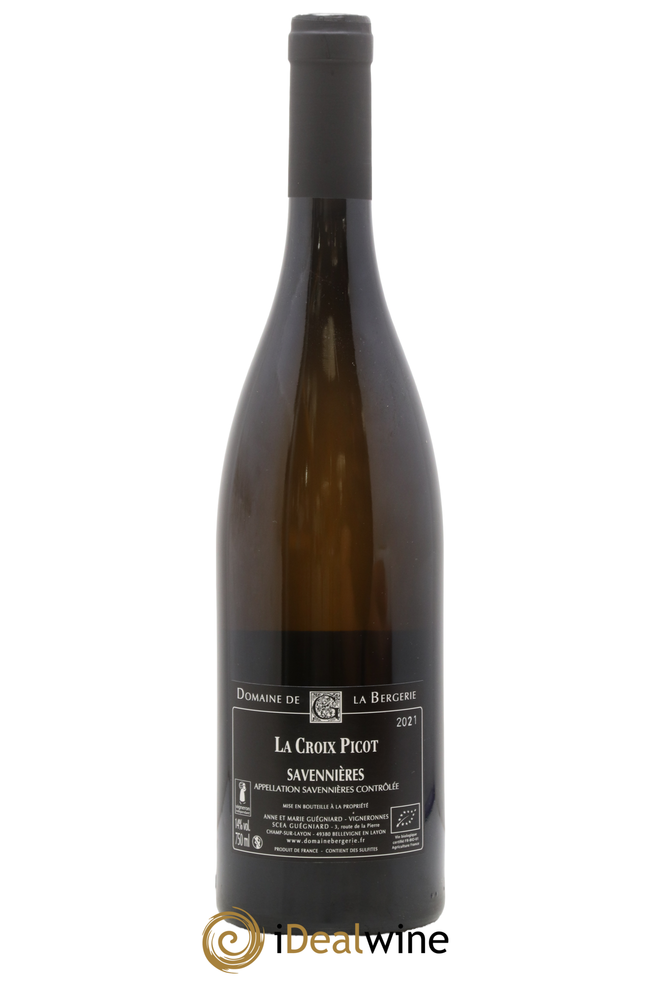 Savennières La Croix Picot Domaine De La Bergerie 2021 - Lot de 1 bouteille - 1