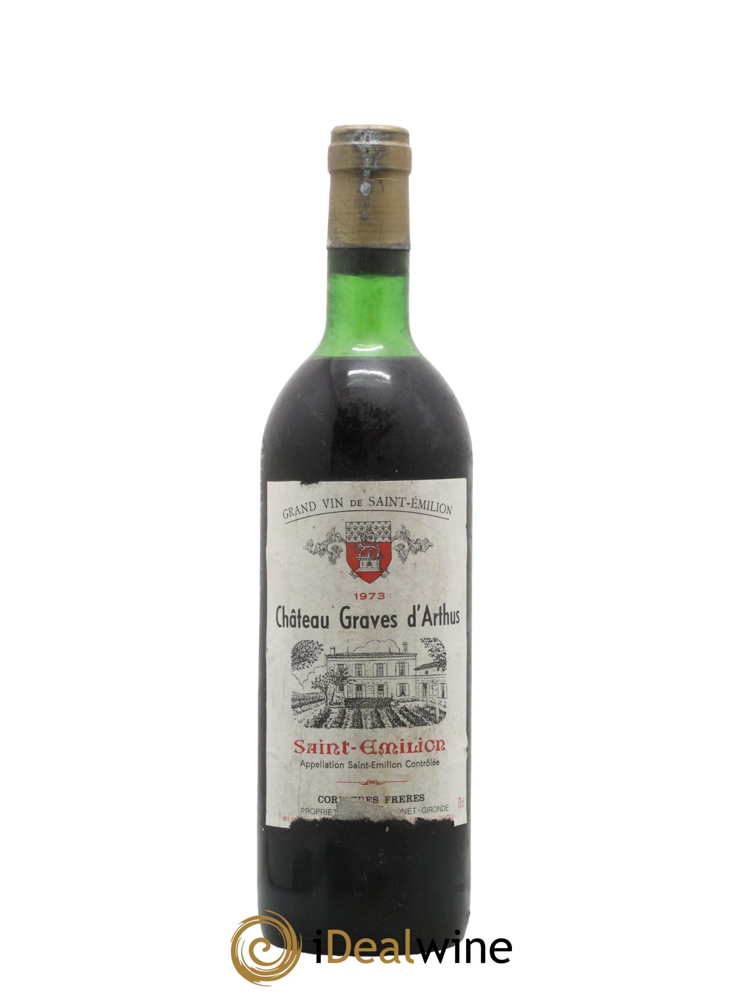 Saint-Émilion Chateau Graves d Arthus 1973 - Lot de 1 bouteille - 0