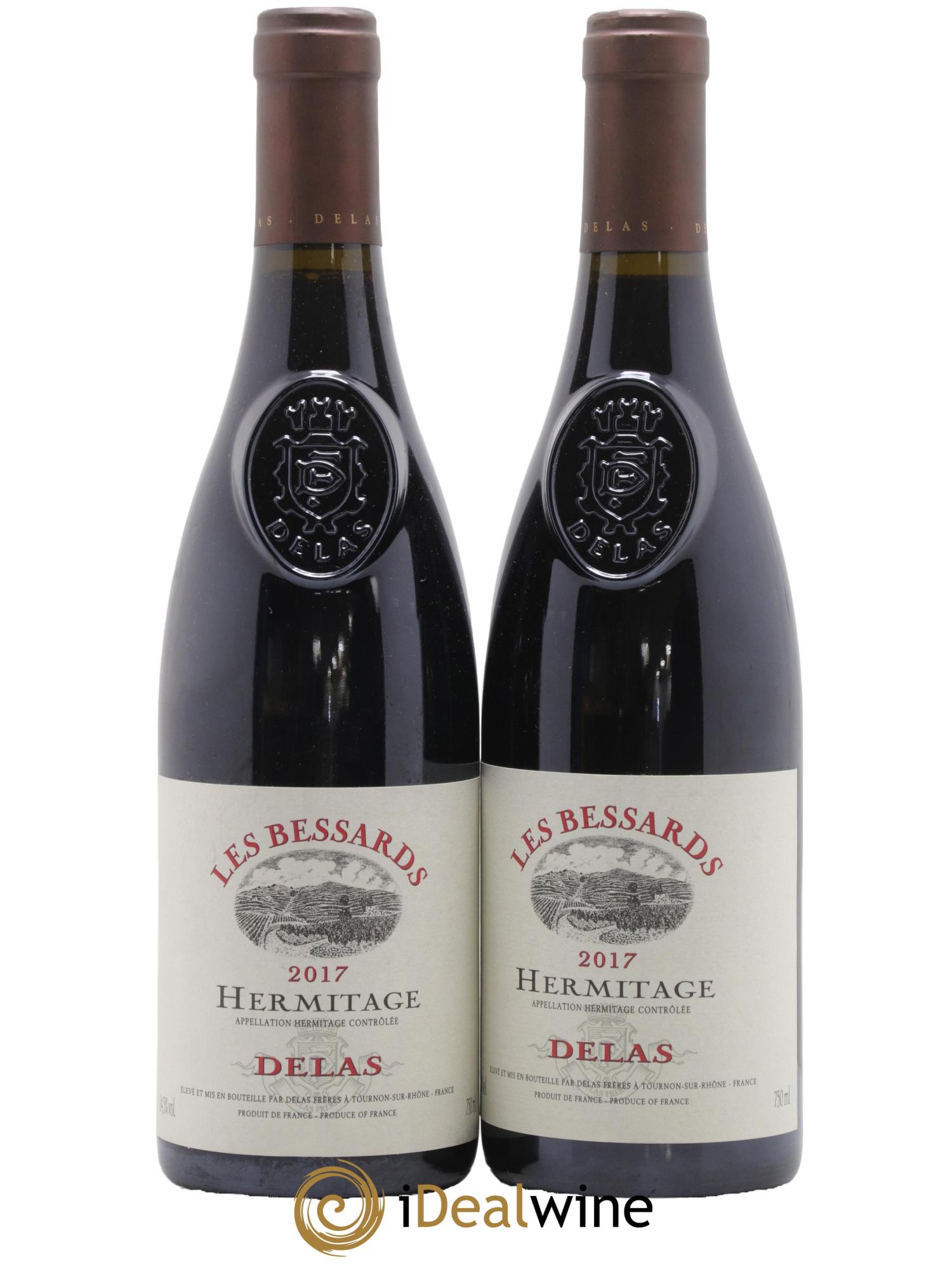 Hermitage Les Bessards Delas Frères 2017 - Lotto di 2 bottiglie - 0