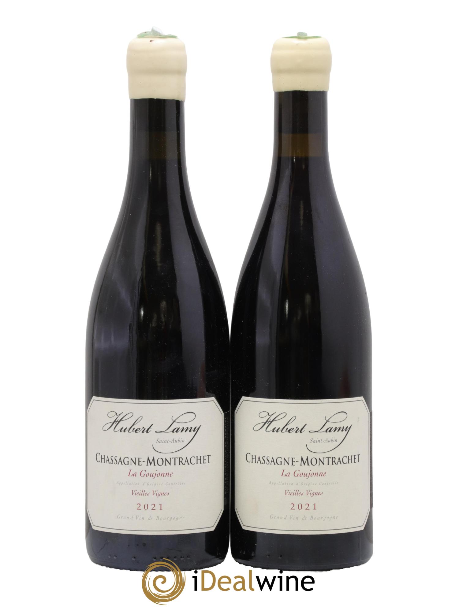 Chassagne-Montrachet La Goujonne Vieilles Vignes Hubert Lamy 2021 - Lot of 2 bottles - 0