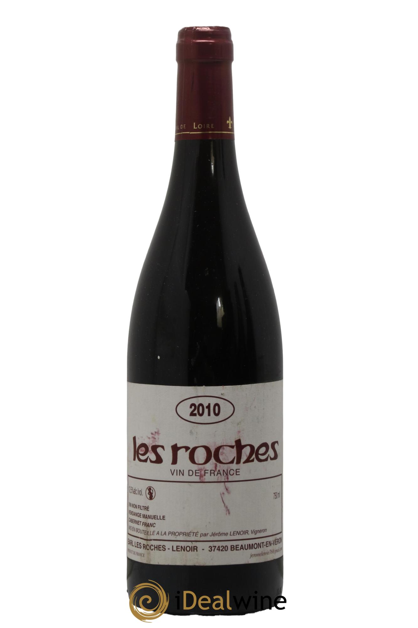 Vin de France Les Roches Lenoir (Domaine) 2010 - Lot de 1 bouteille - 0