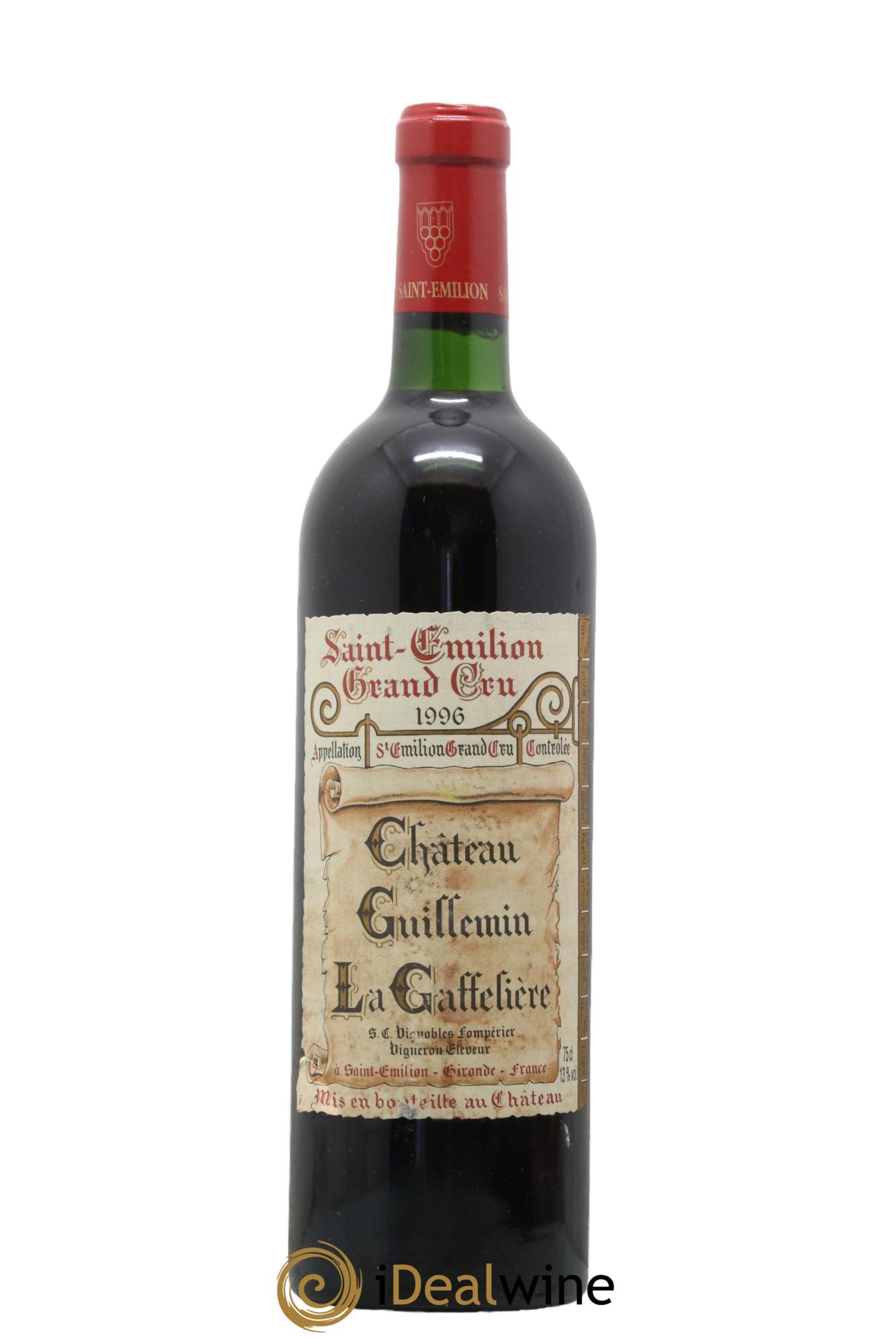 Saint-Émilion Grand Cru Chateau Guillemin La Gaffeliere 1996 - Posten von 1 Flasche - 0