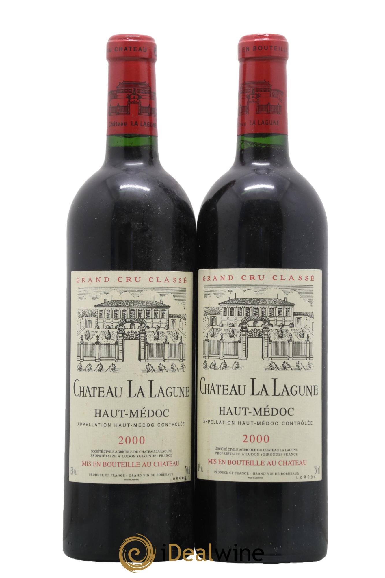Château la Lagune 3ème Grand Cru Classé 2000 - Lot de 2 bouteilles - 0