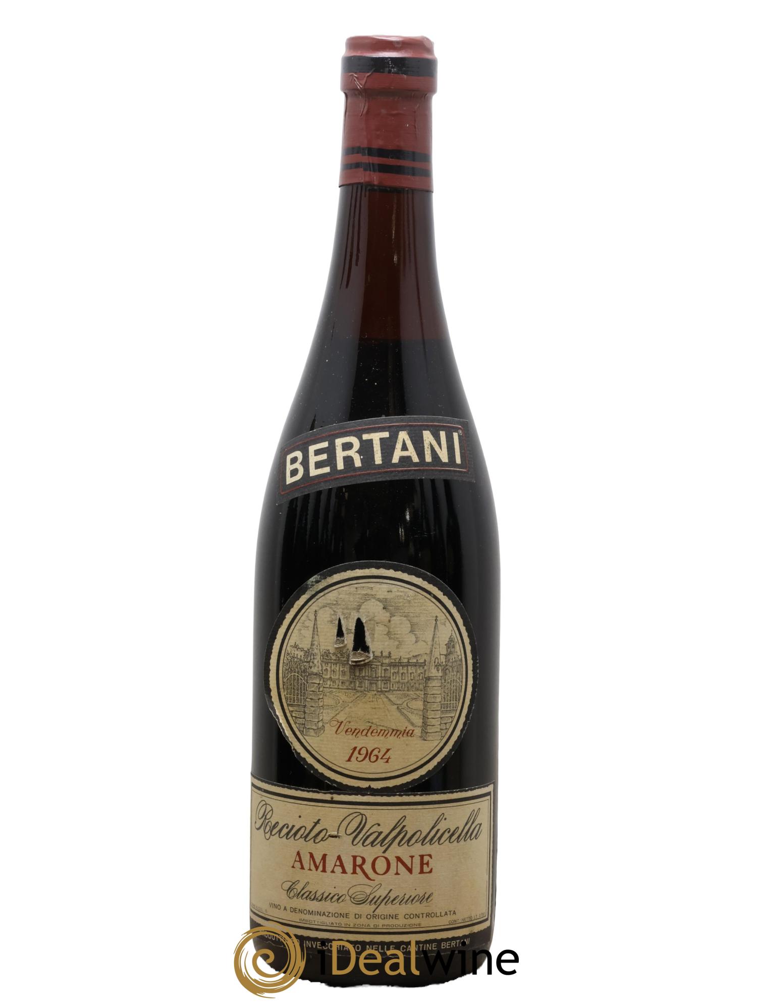 Amarone della Valpolicella DOC Bertani 1964 - Lot de 1 bouteille - 0