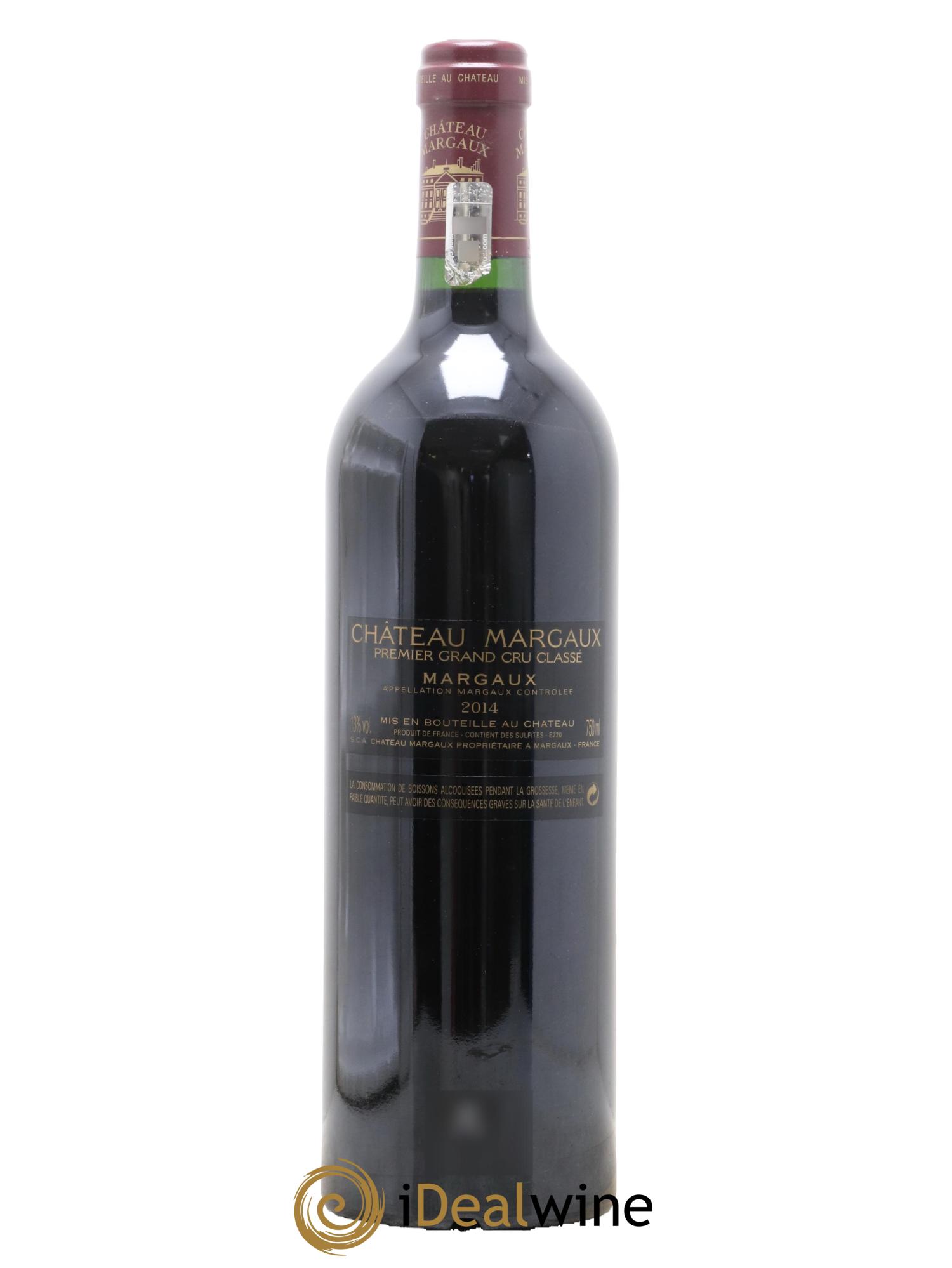 Château Margaux 1er Grand Cru Classé 2014 - Lot de 1 bouteille - 1