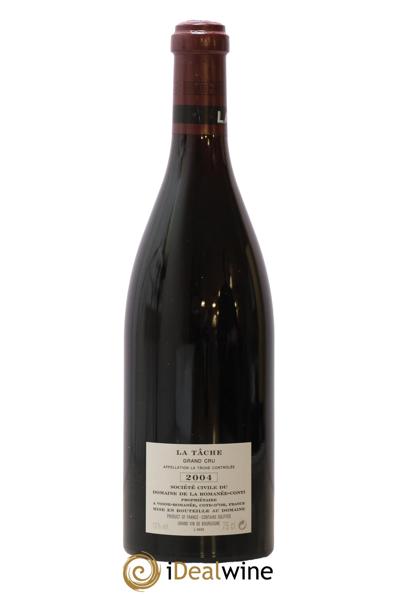 La Tâche Grand Cru Domaine de la Romanée-Conti 2004 - Posten von 1 Flasche - 1