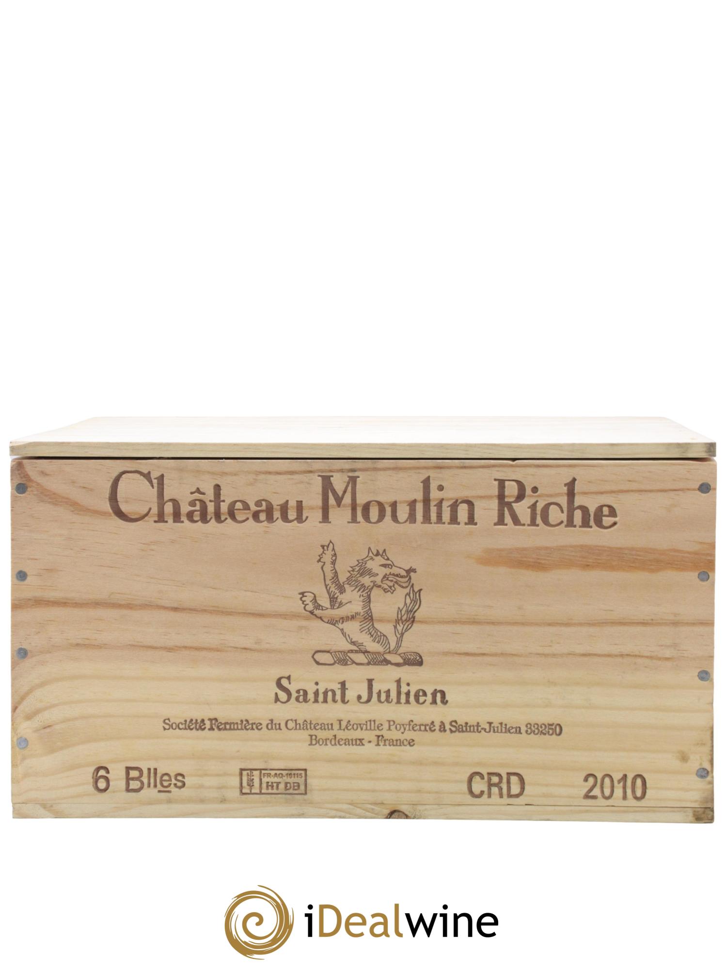 Château Moulin Riche 2010 - Lot de 6 bouteilles - 1