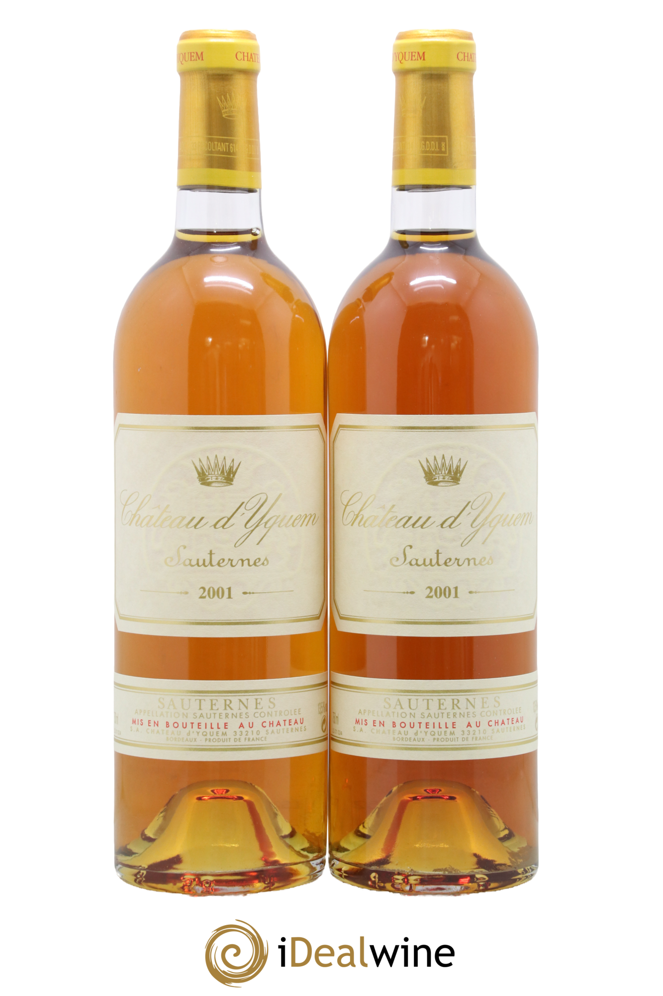 Château d' Yquem 1er Cru Classé Supérieur 2001 - Lot of 2 bottles - 0