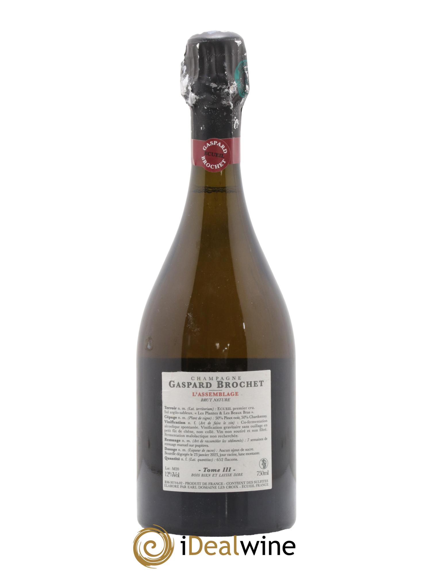Tome III Gaspard Brochet - Lot de 1 bouteille - 1