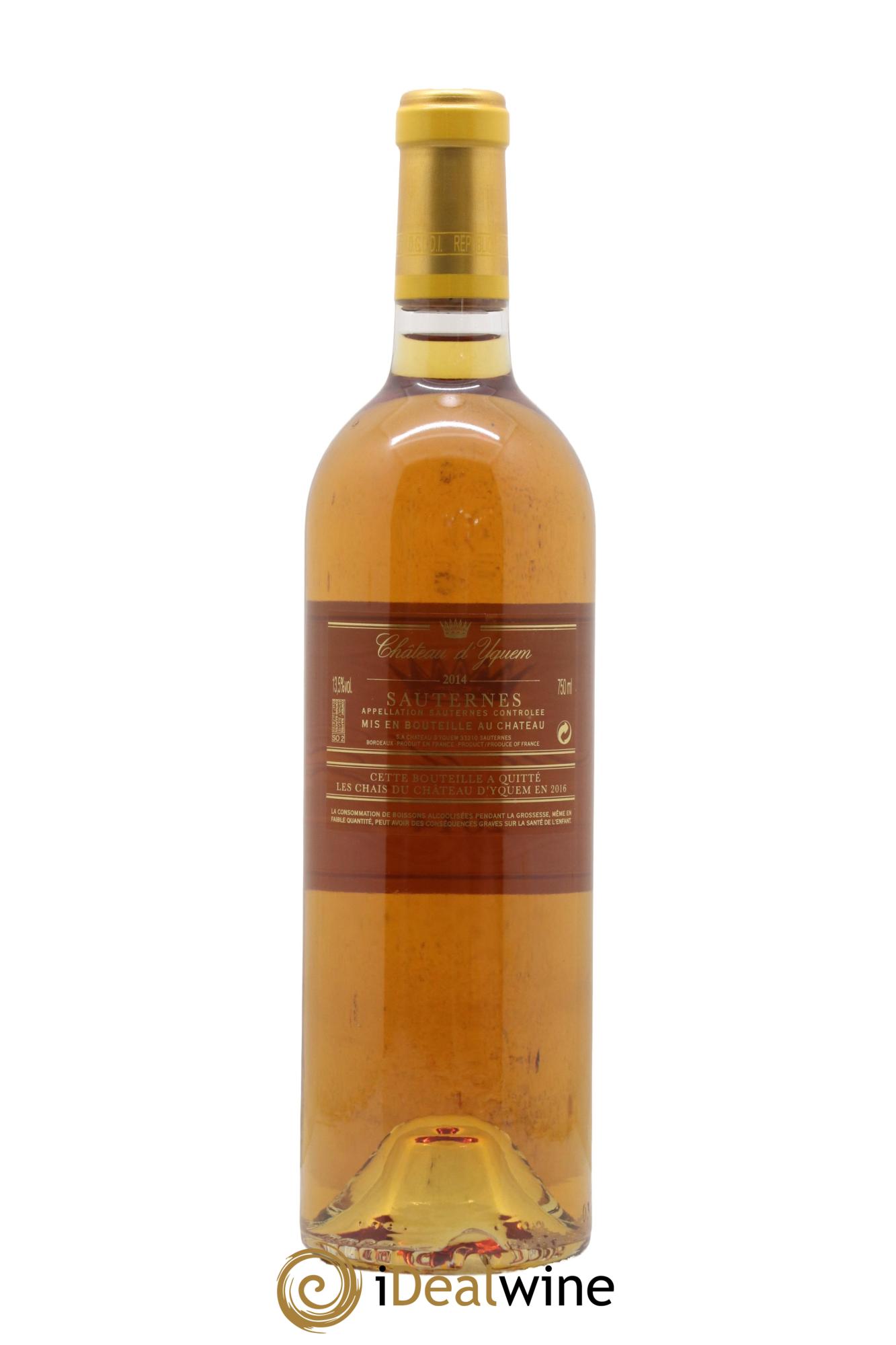 Château d' Yquem 1er Cru Classé Supérieur 2014 - Lot de 1 bouteille - 1