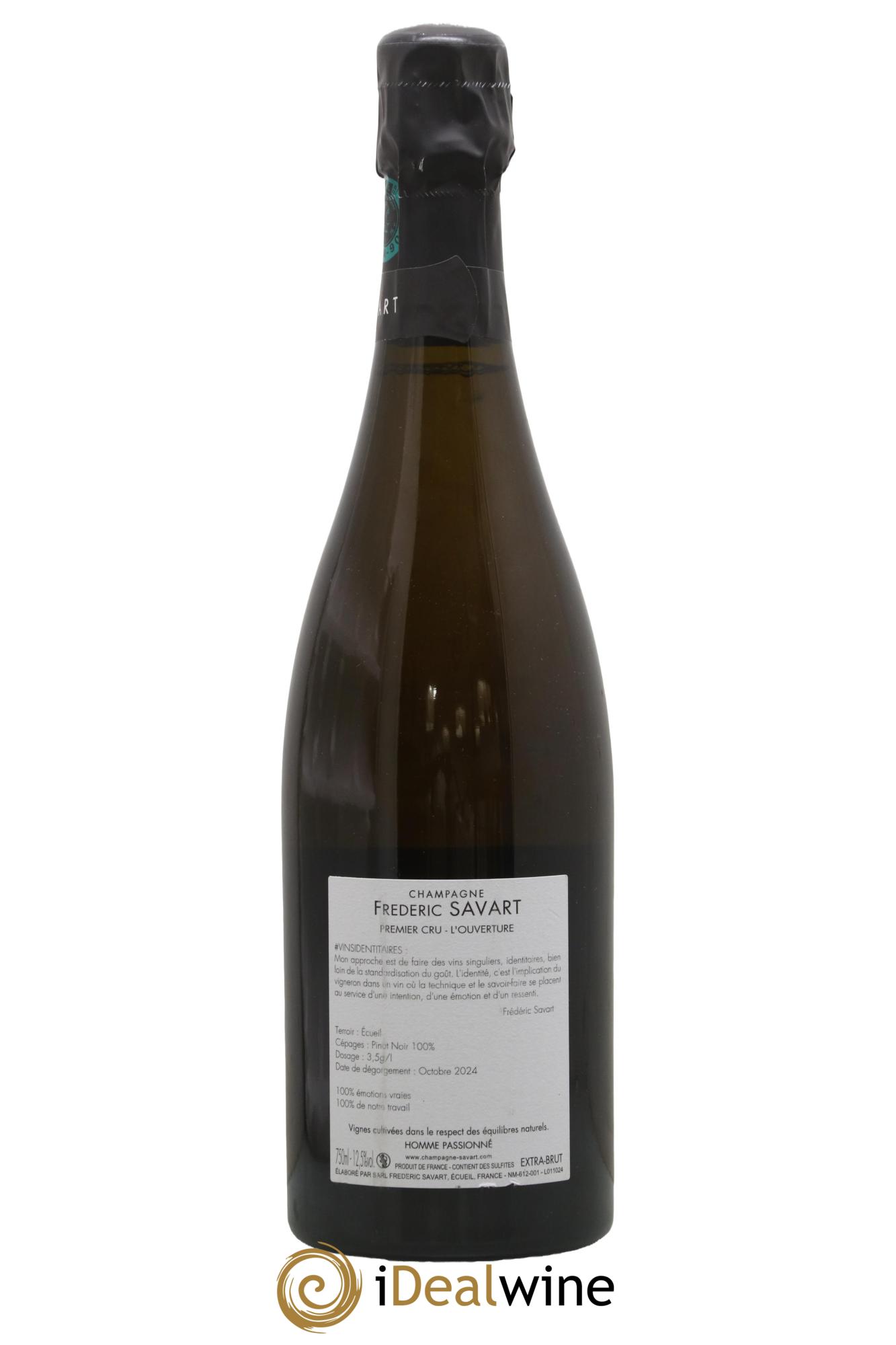 L'Ouverture 1er Cru Brut Savart - Lot de 1 bouteille - 1