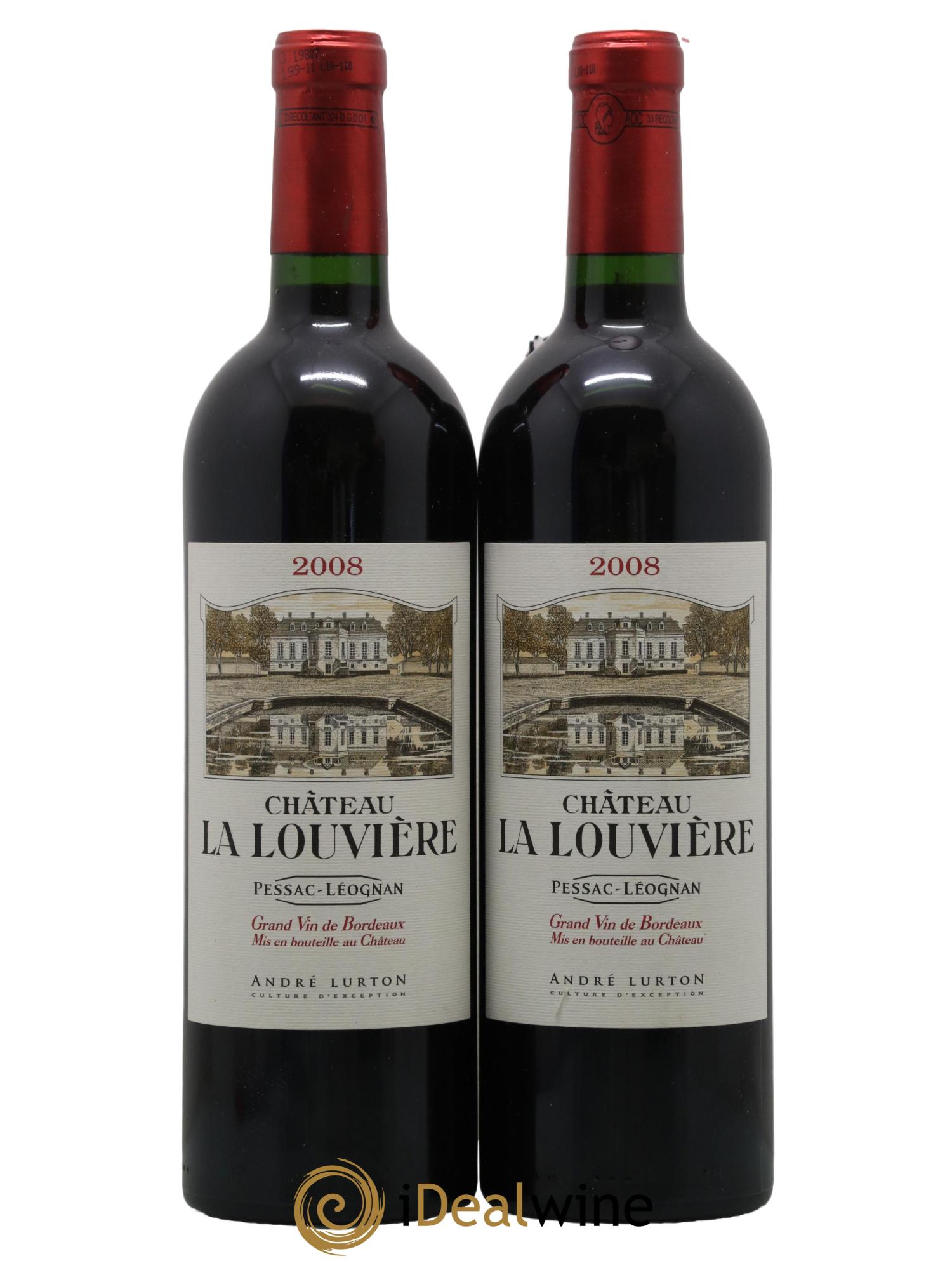 Château la Louvière 2008 - Lot de 2 bouteilles - 0