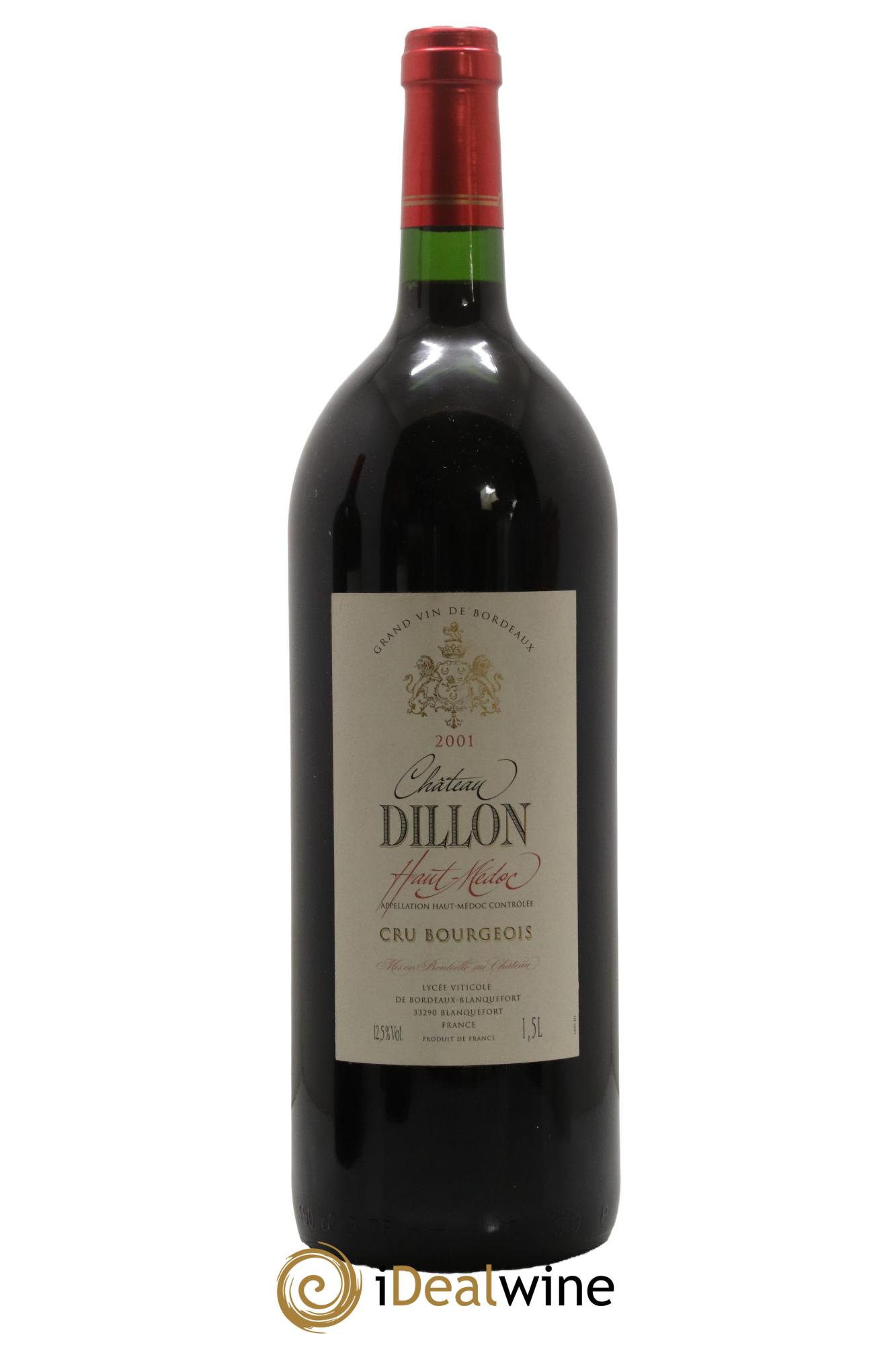Château Dillon Cru Bourgeois 2001 - Lot de 1 magnum - 0