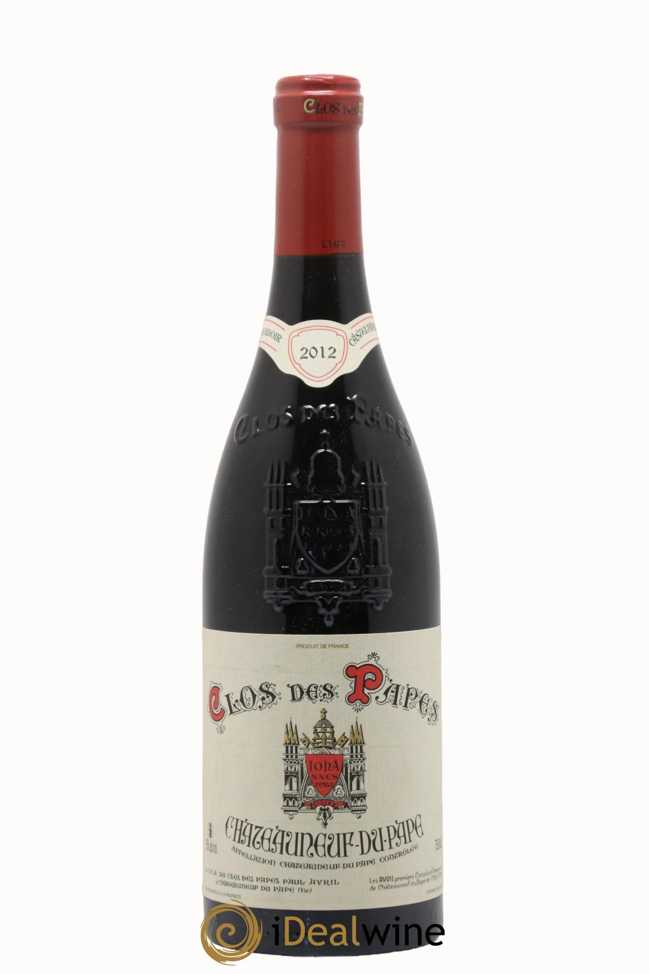 Châteauneuf-du-Pape Clos des Papes - Paul Avril  2012 - Lot de 1 bouteille - 0