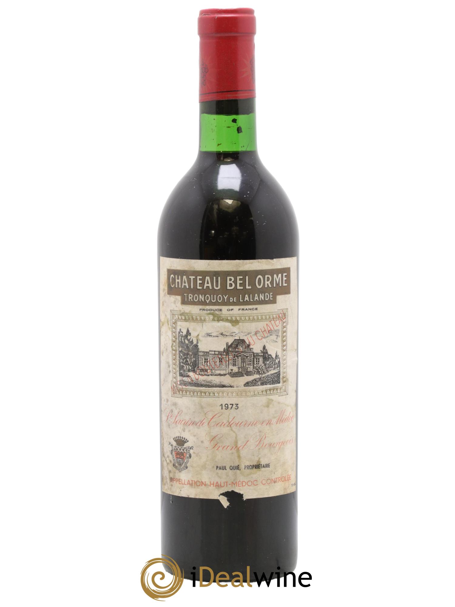 Château Bel Orme Tronquoy de Lalande Cru Bourgeois 1973 - Posten von 1 Flasche - 0