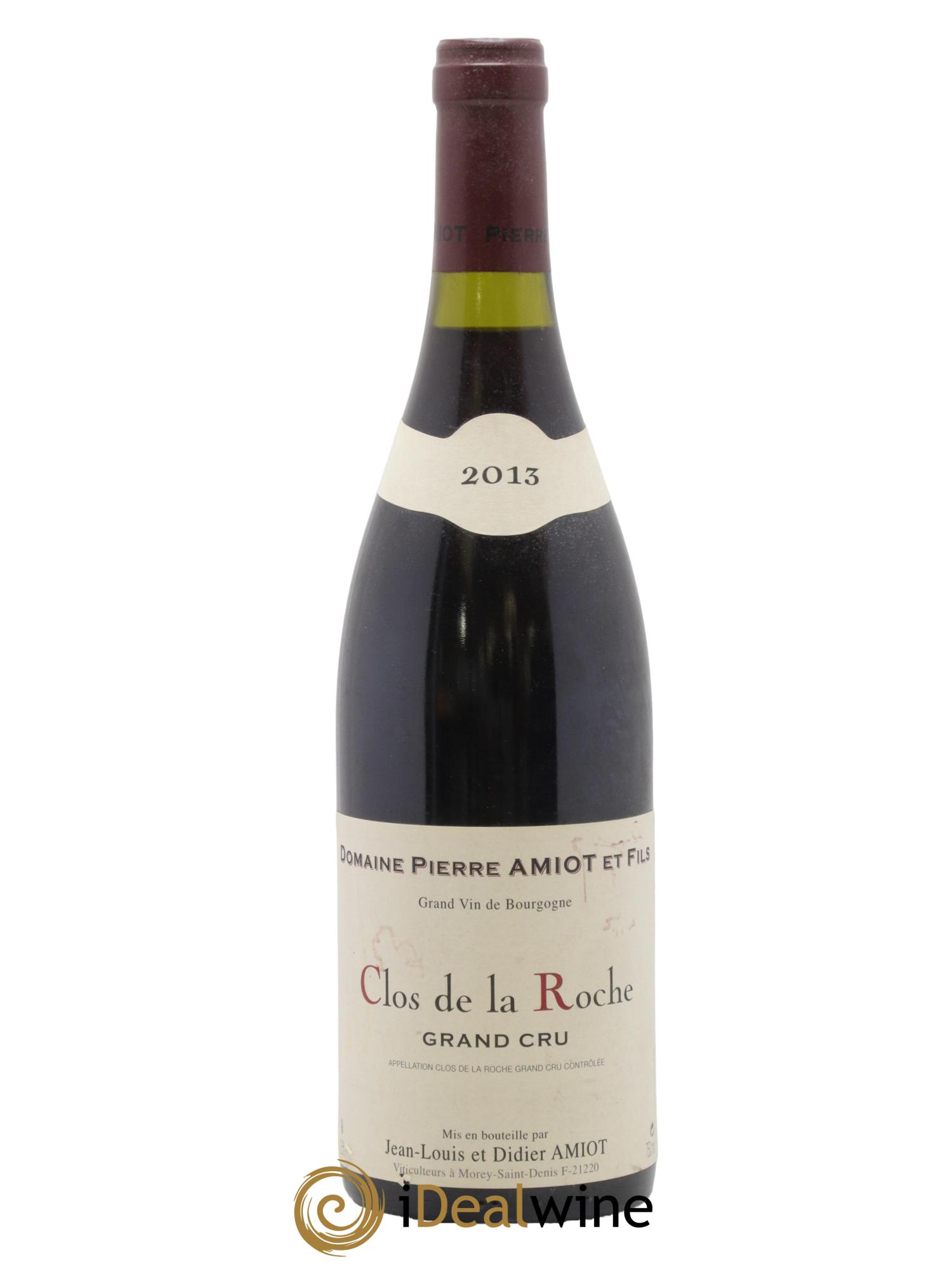 Clos de la Roche Grand Cru Pierre Amiot et Fils (Domaine) 2013 - Lot de 1 bouteille - 0