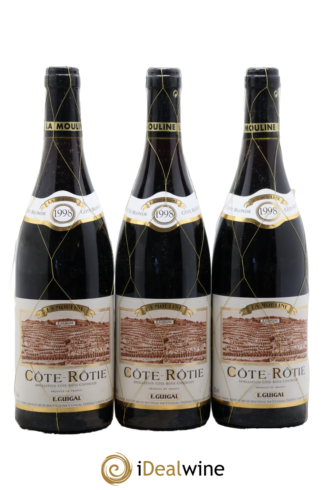 Côte-Rôtie La Mouline Guigal 1998 - Lot de 3 bouteilles - 0