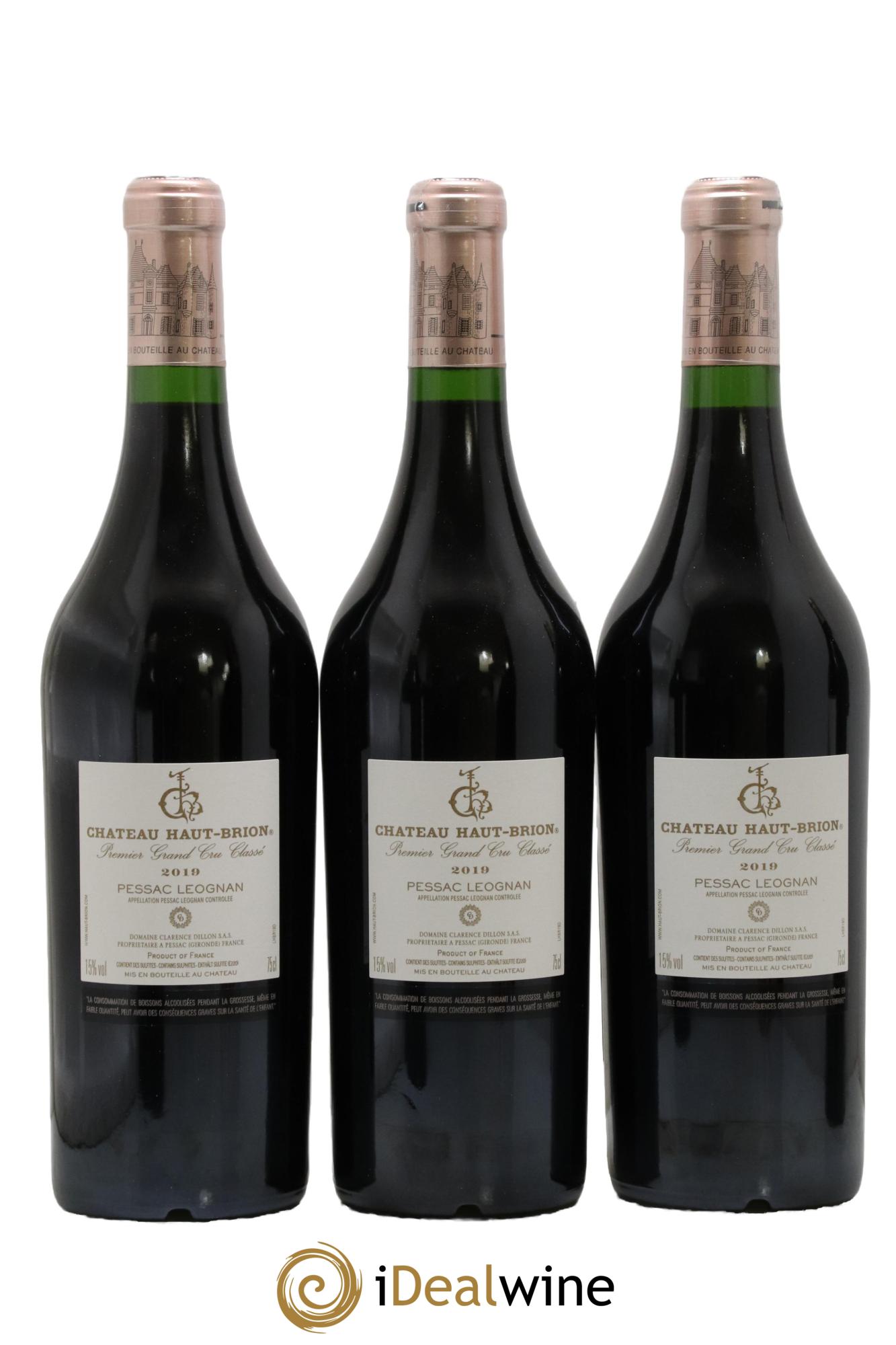Château Haut Brion 1er Grand Cru Classé 2019 - Lot de 6 bouteilles - 2