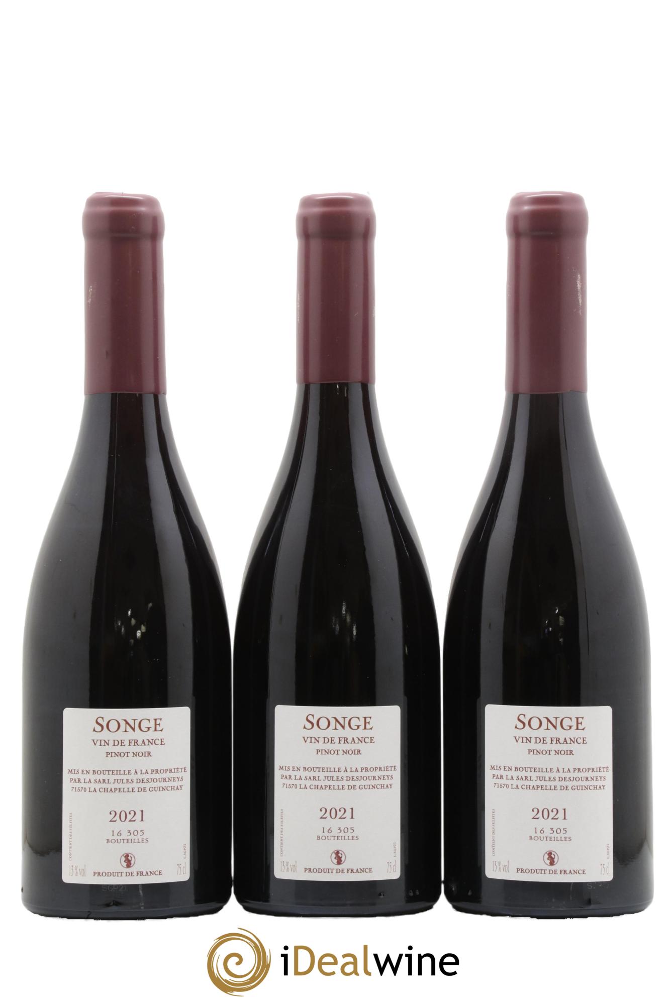 Vin de France Songe J Desjourneys 2021 - Lotto di 3 bottiglie - 1