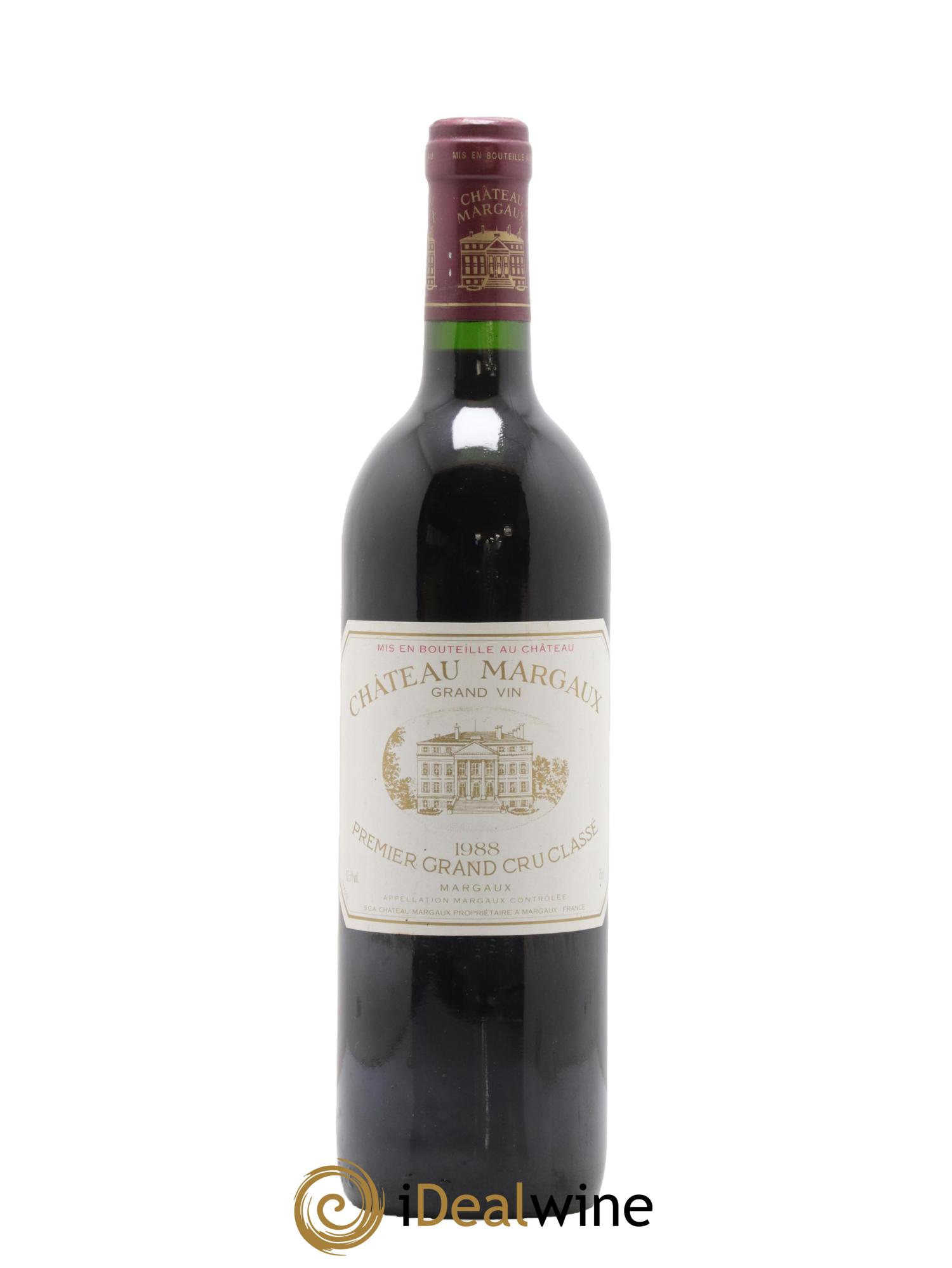 Château Margaux 1er Grand Cru Classé 1988 - Lot de 1 bouteille - 0