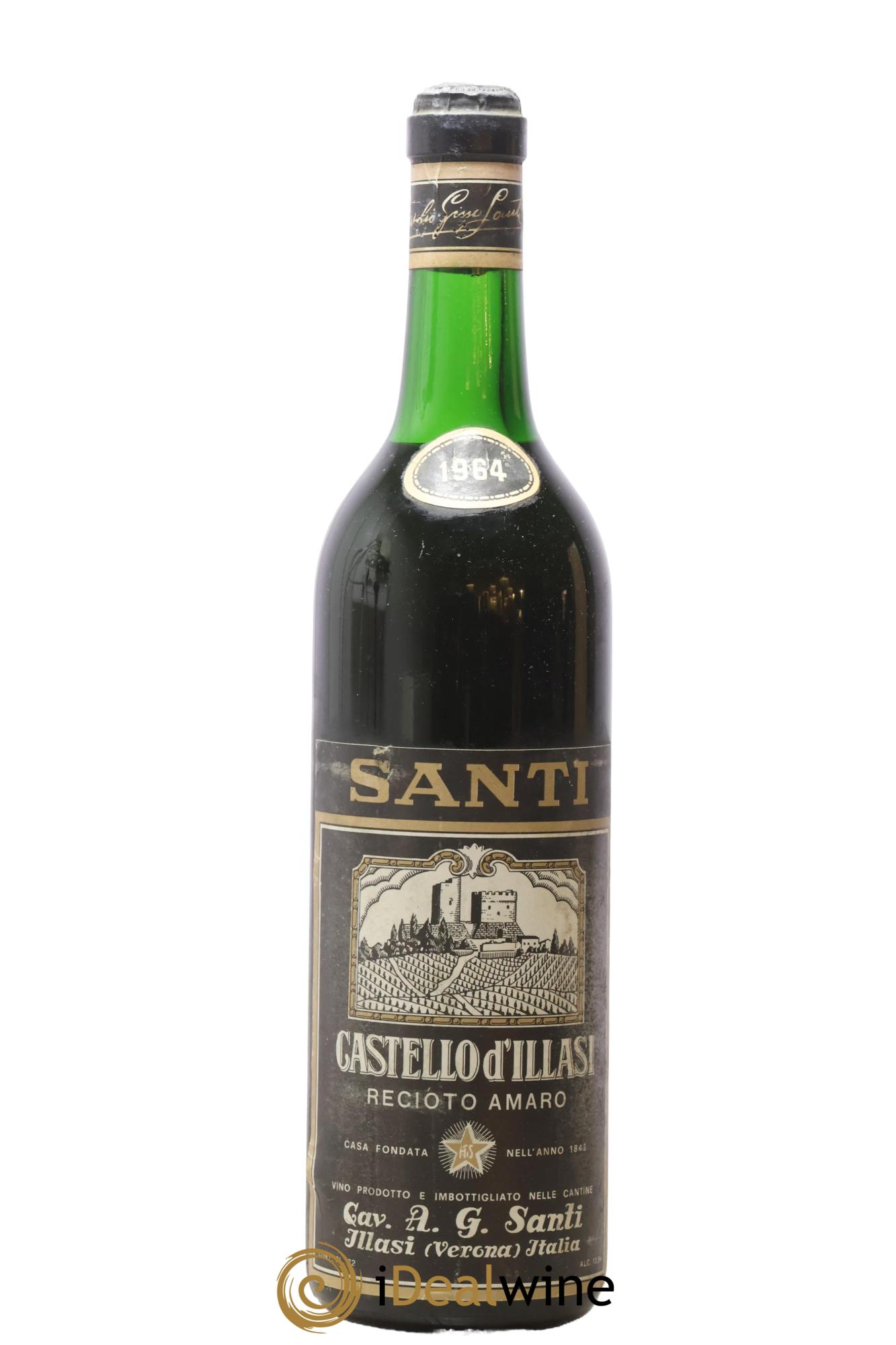 Italie Recioto Amaro Santi Castello D'Illasi 1964 - Posten von 1 Flasche - 0
