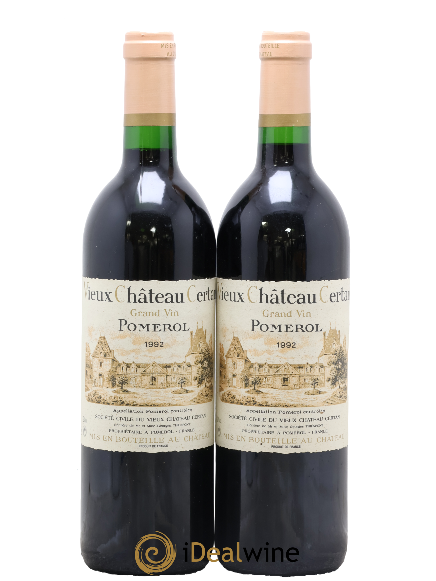 Vieux Château Certan 1992 - Lot de 2 bouteilles - 0