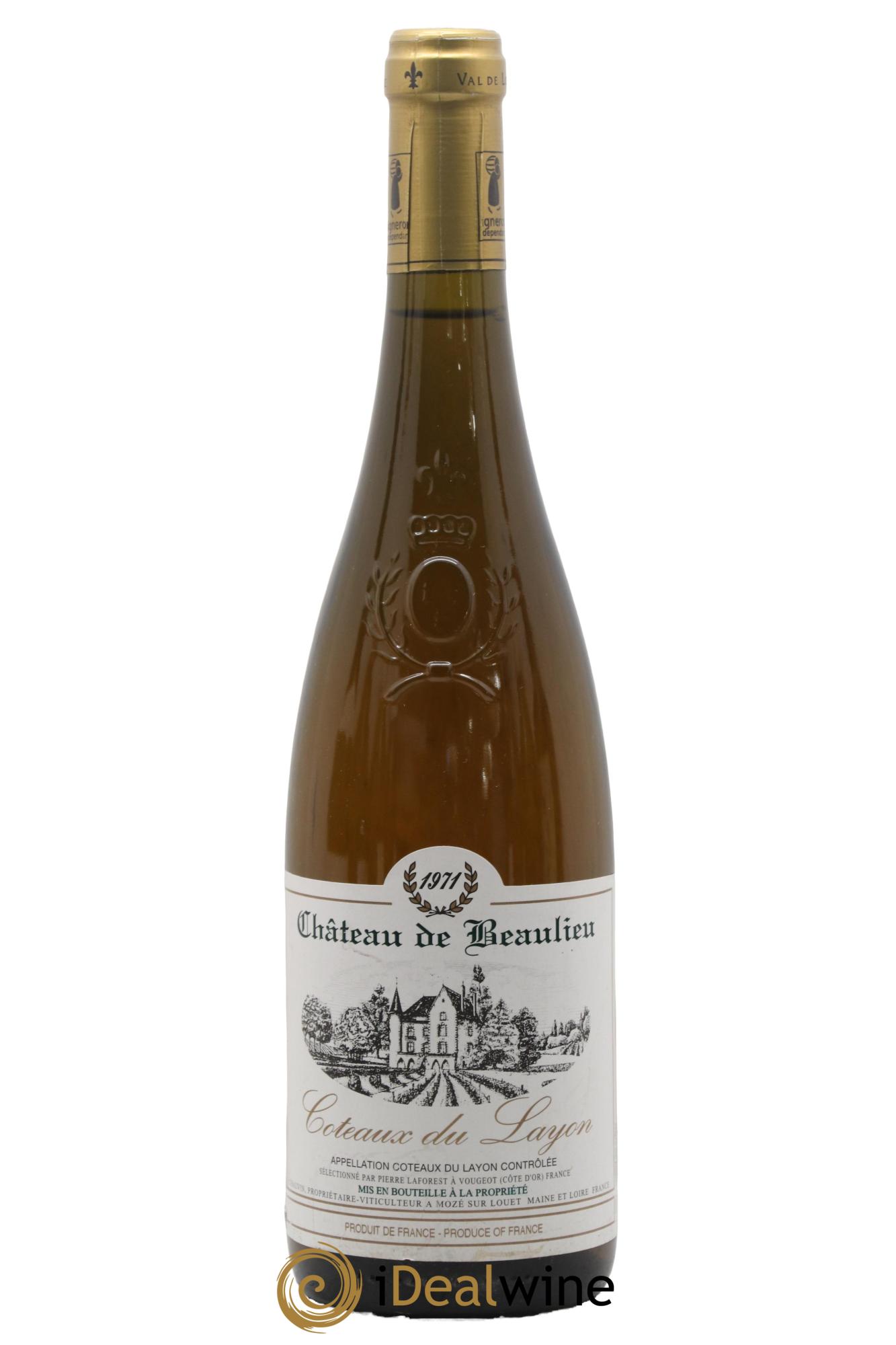 Coteaux du Layon Château de Beaulieu 1971 - Lot de 1 bouteille - 0