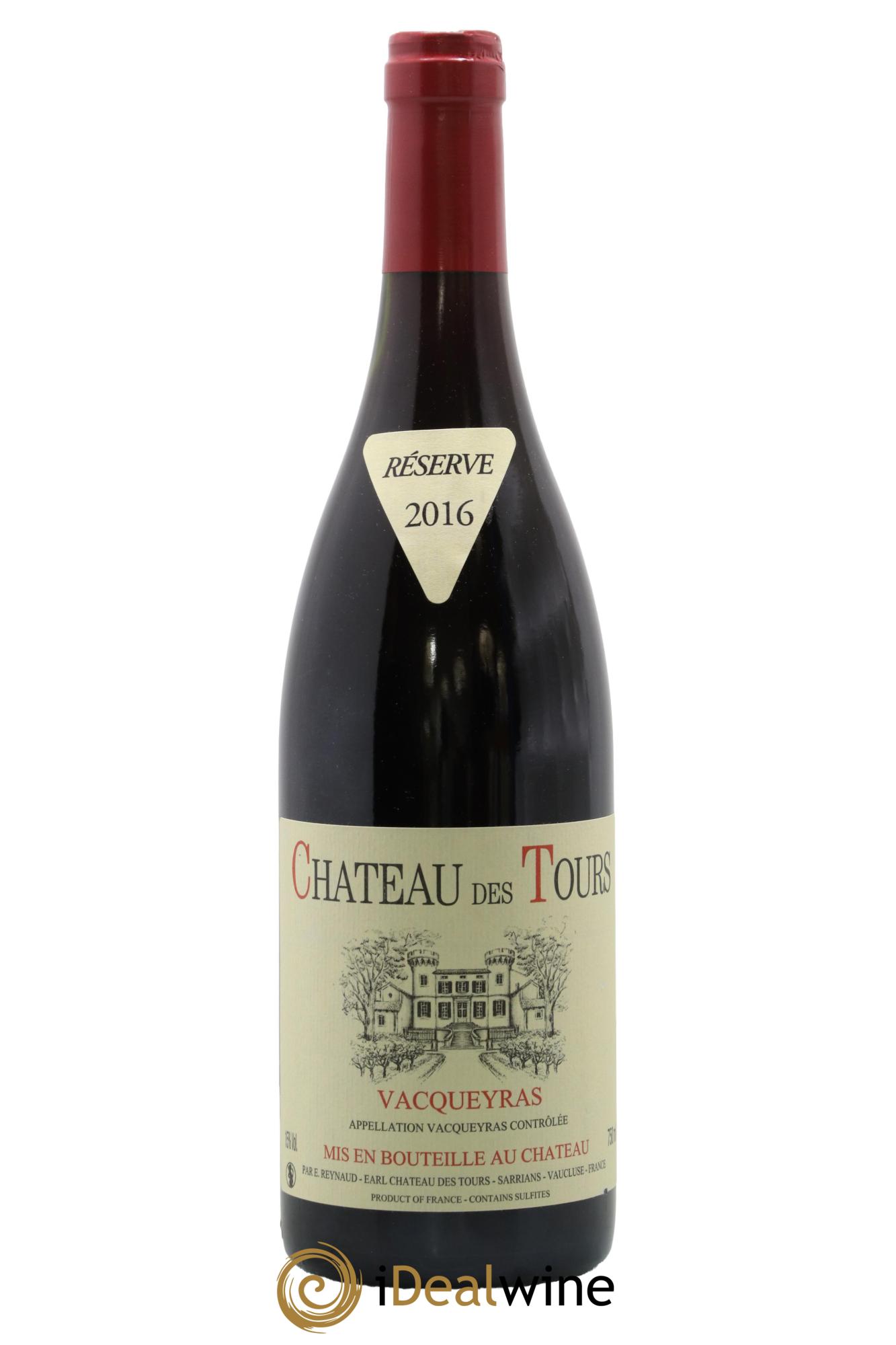Vacqueyras Château des Tours Emmanuel Reynaud 2016 - Lot de 1 bouteille - 0