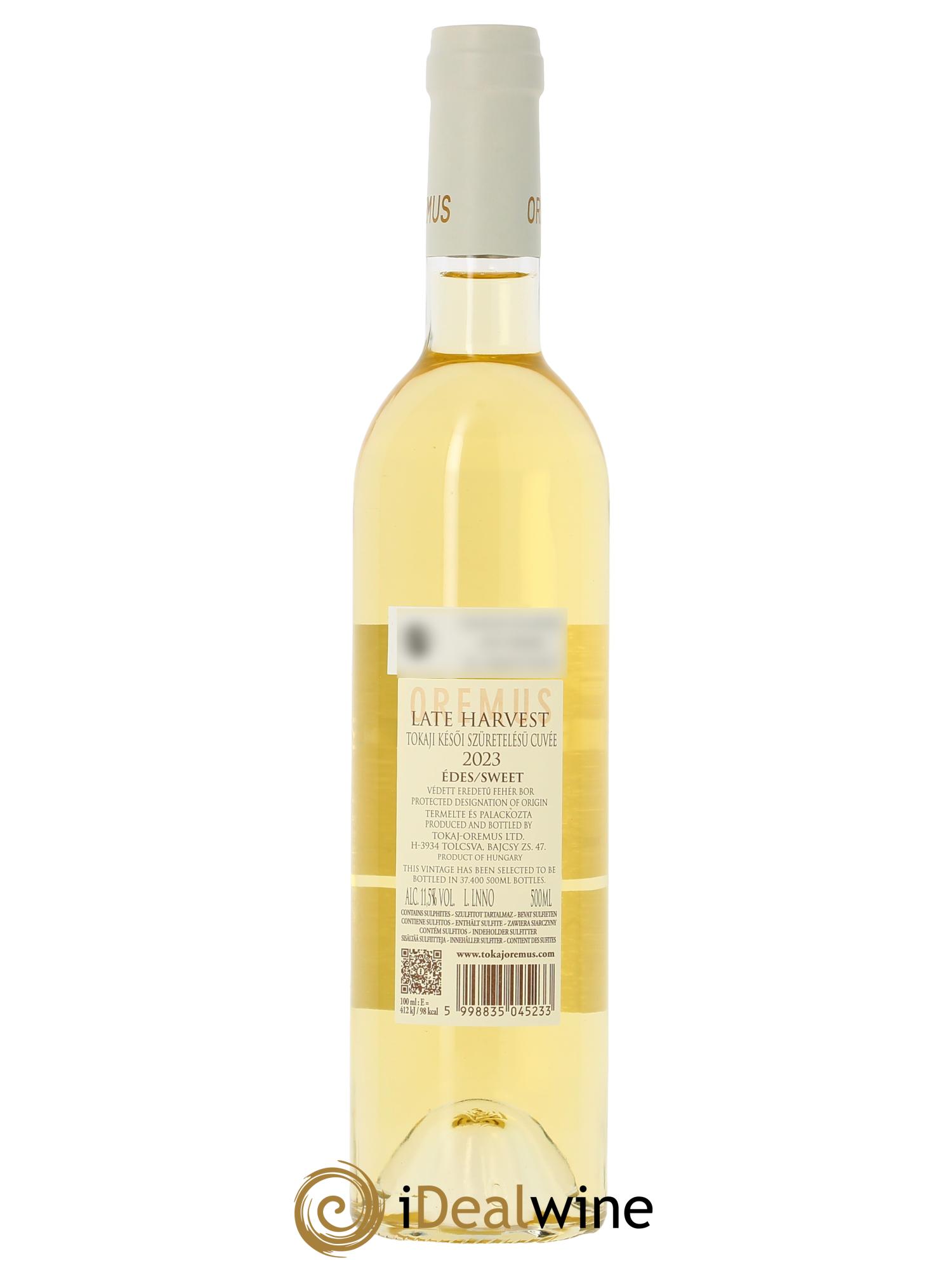 Tokaj Oremus PDO Late Harvest Vega Sicilia 2023 - Lotto di 1 bottiglia - 1