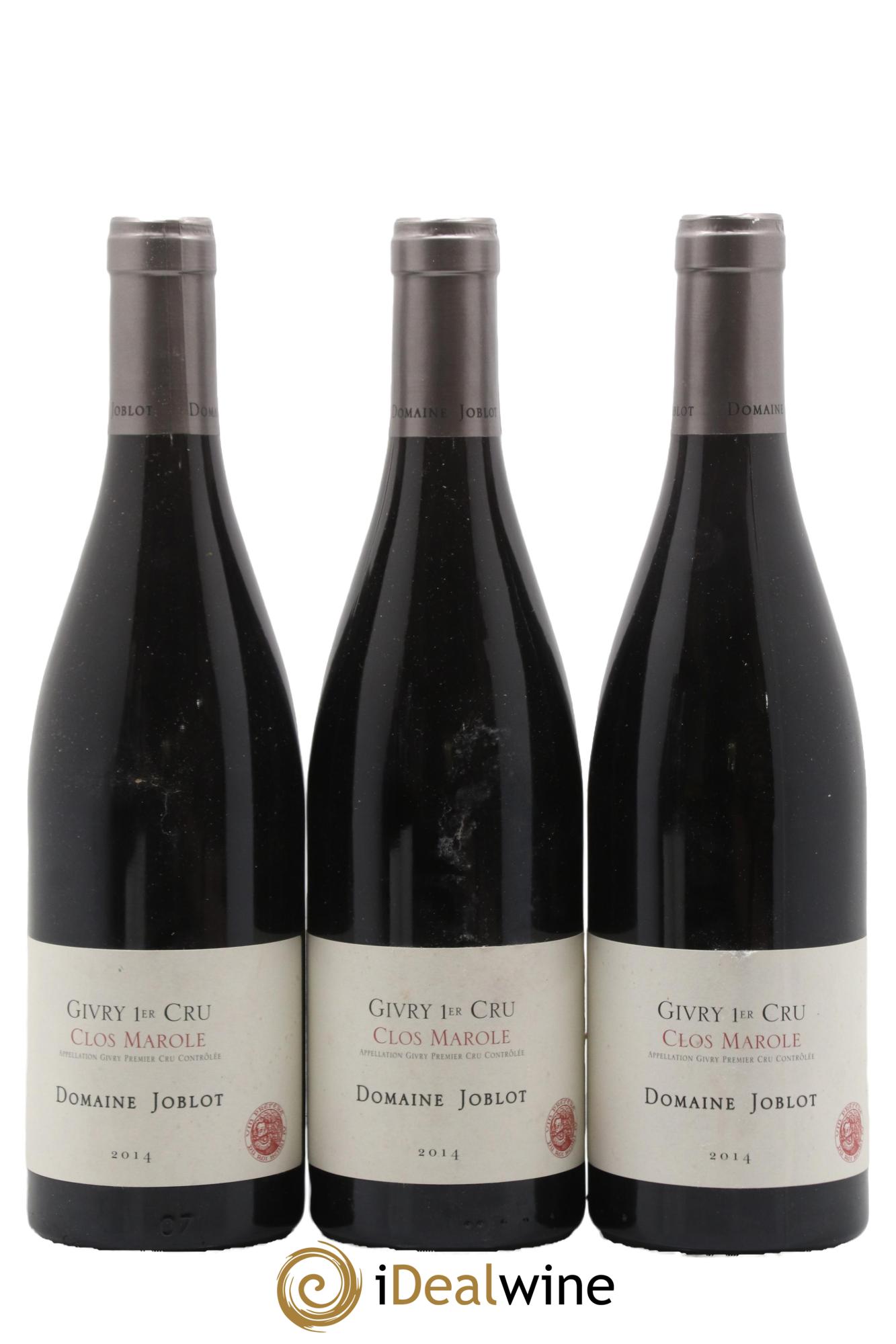 Givry 1er Cru Clos Marole Joblot (Domaine) 2014 - Posten von 3 Flaschen - 0