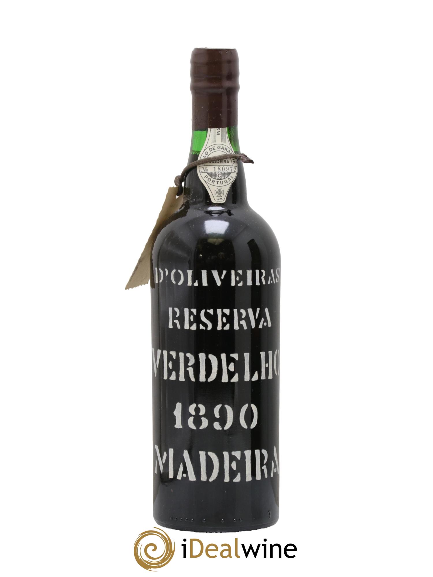 Portugal Madère D'Oliveiras Reserva 1890 - Lot de 1 bouteille - 1