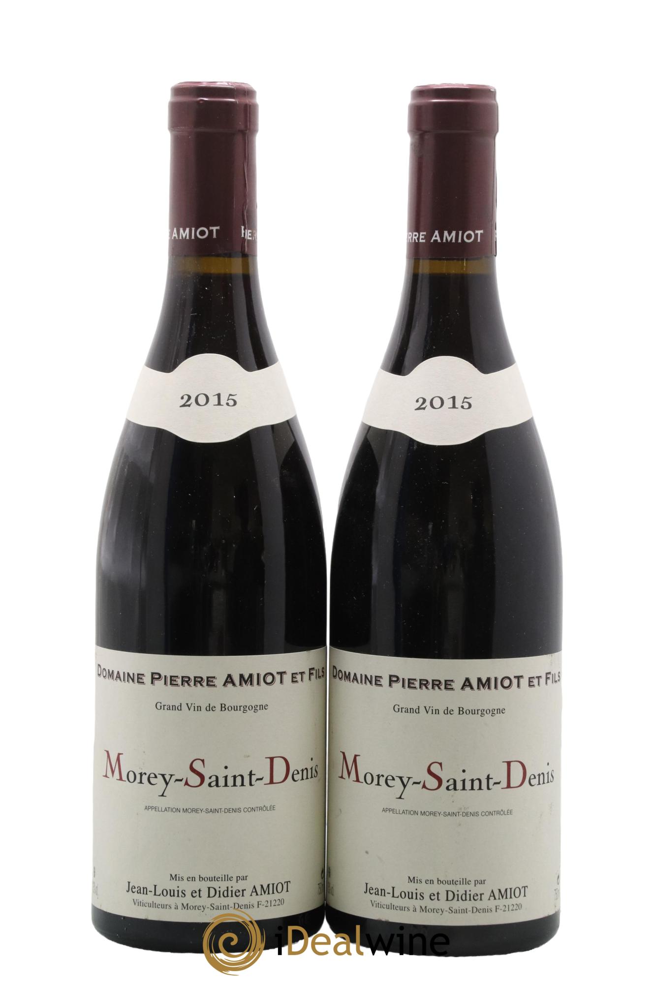 Morey-Saint-Denis Jean-Louis et Didier Amiot 2015 - Lot de 2 bouteilles - 0