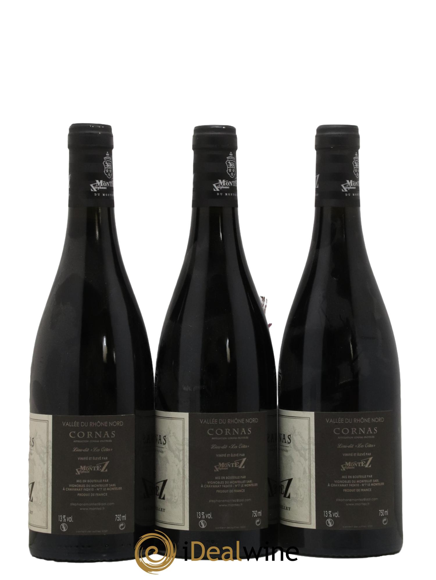 Cornas Les Cotes Domaine Montez 2014 - Lot de 3 bouteilles - 1