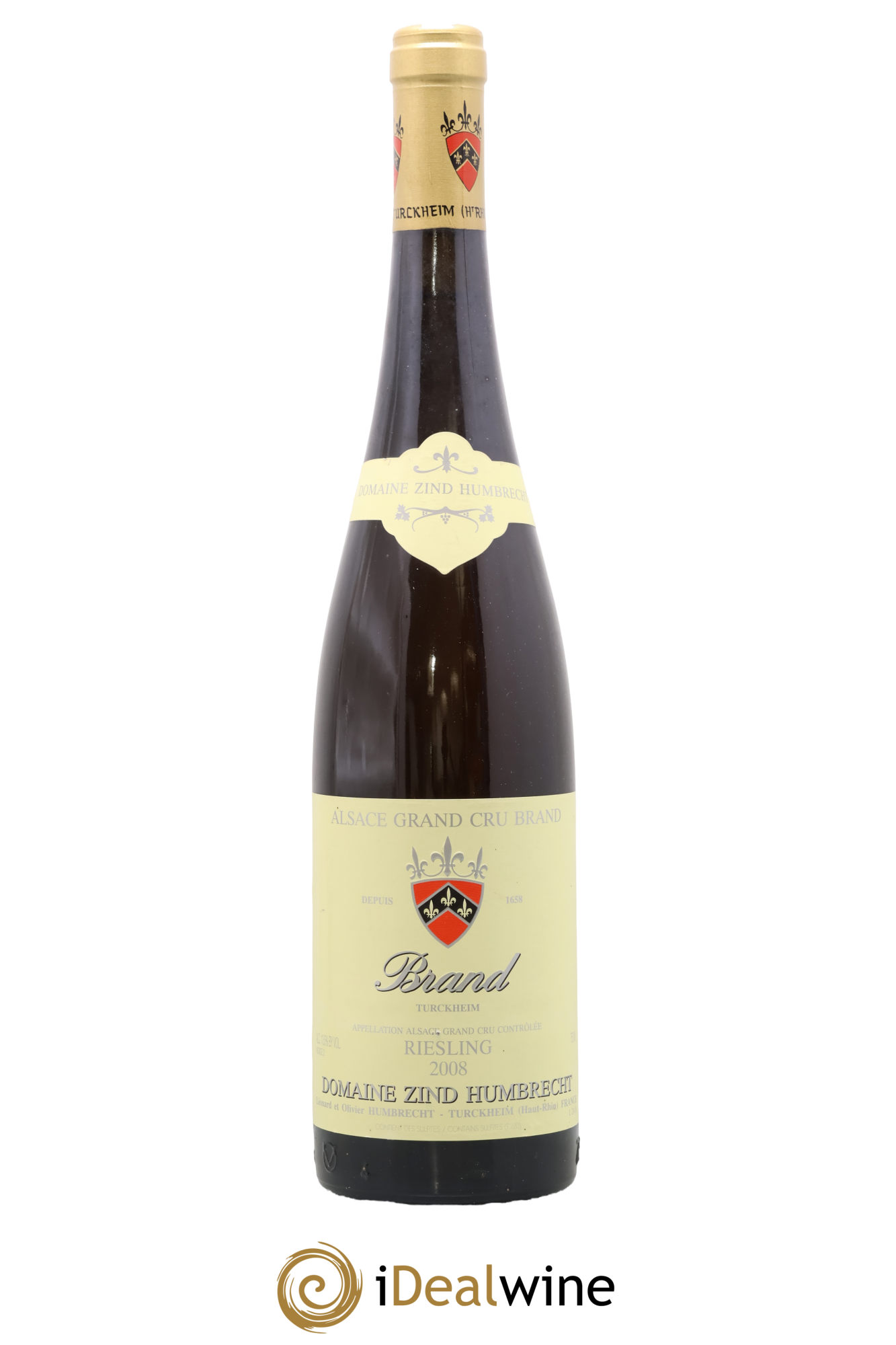 Alsace Riesling Grand Cru Brand Zind-Humbrecht (Domaine) 2008 - Lot de 1 bouteille - 0