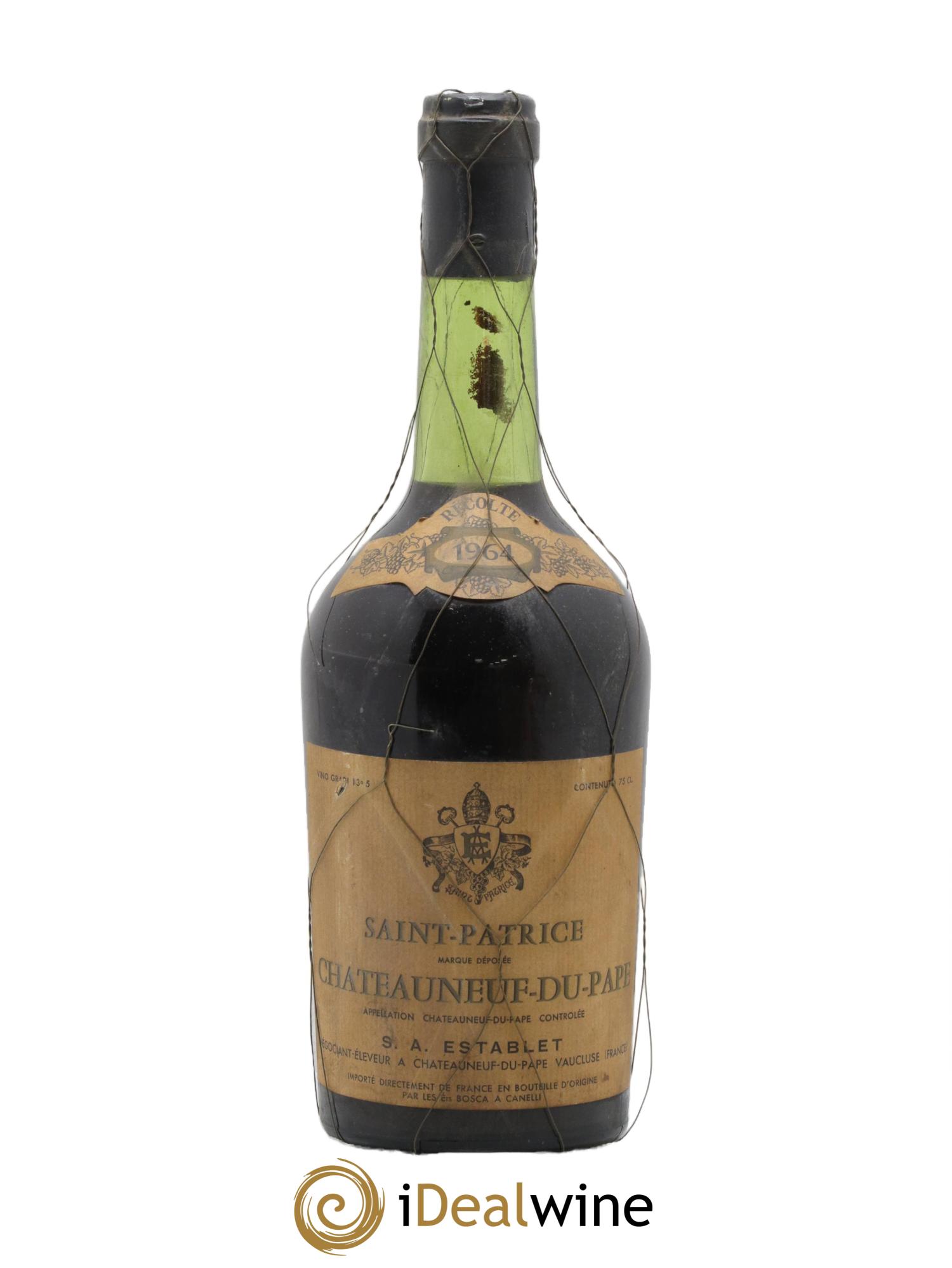 Châteauneuf-du-Pape Clos Saint-Patrice 1964 - Lot de 1 bouteille - 0