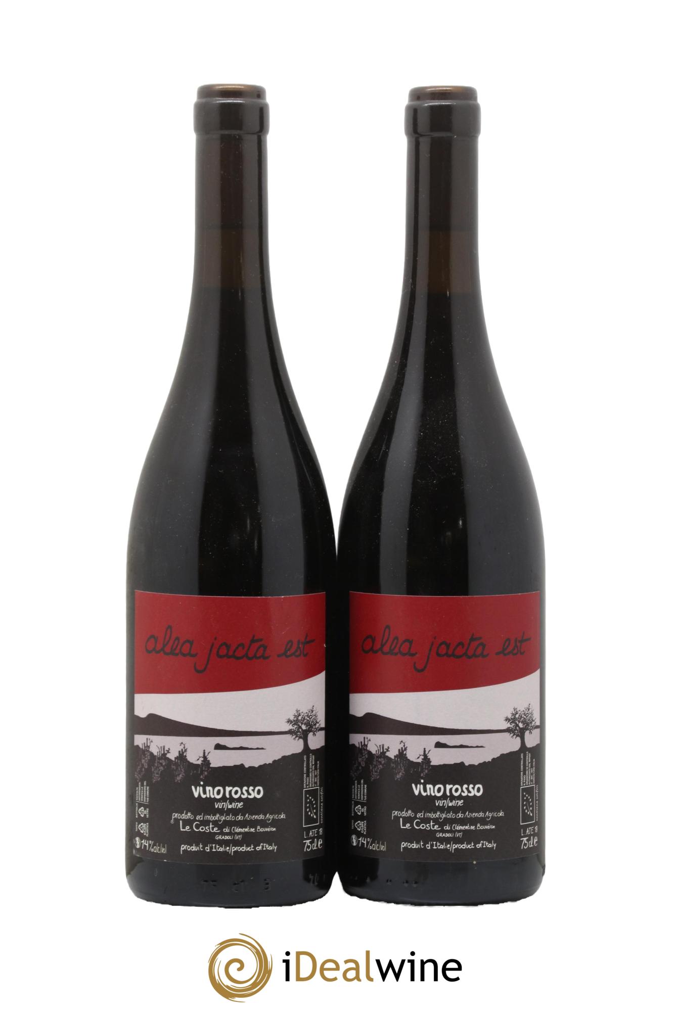 Italie Vino De Tavola Alea Jacta Est Le Coste 2018 - Lot de 2 bouteilles - 0