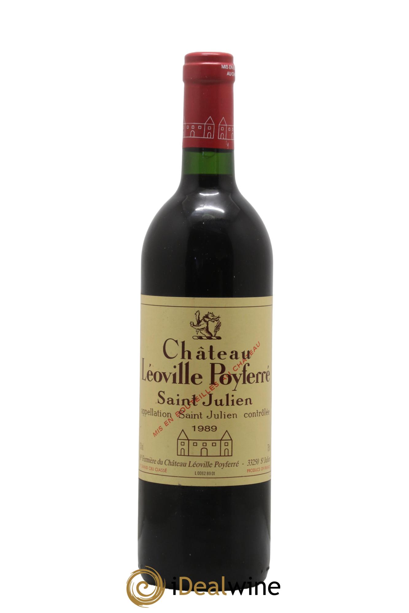 Château Léoville Poyferré 2ème Grand Cru Classé 1989 - Lot de 1 bouteille - 0