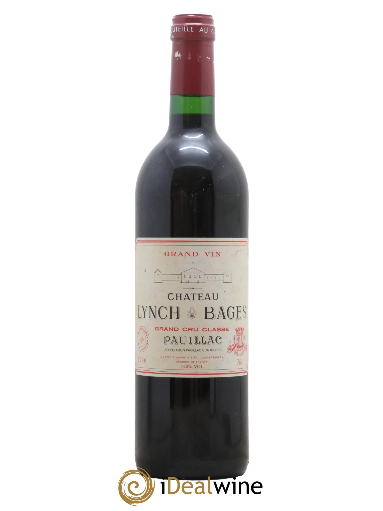 Château Lynch Bages 5ème Grand Cru Classé 1996 - Lot de 1 bouteille - 0