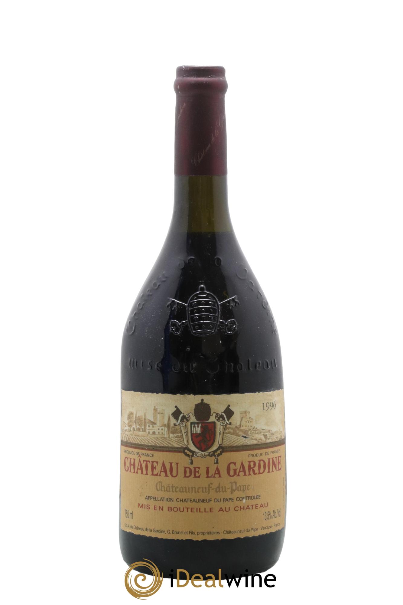 Châteauneuf-du-Pape Château de La Gardine Famille Brunel 1996 - Lot de 1 bouteille - 0