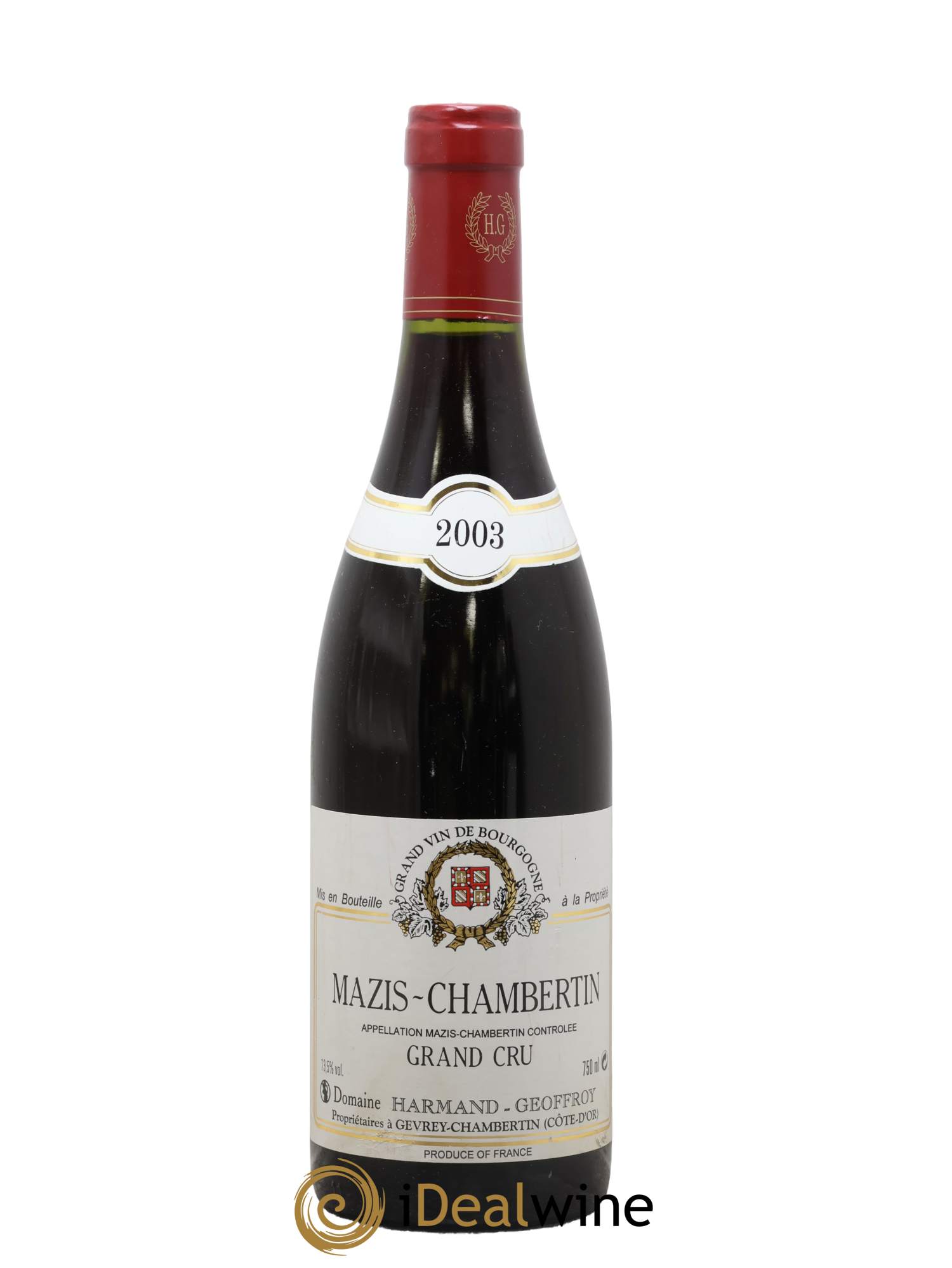 Mazis-Chambertin Grand Cru Harmand-Geoffroy (Domaine) 2003 - Posten von 1 Flasche - 0